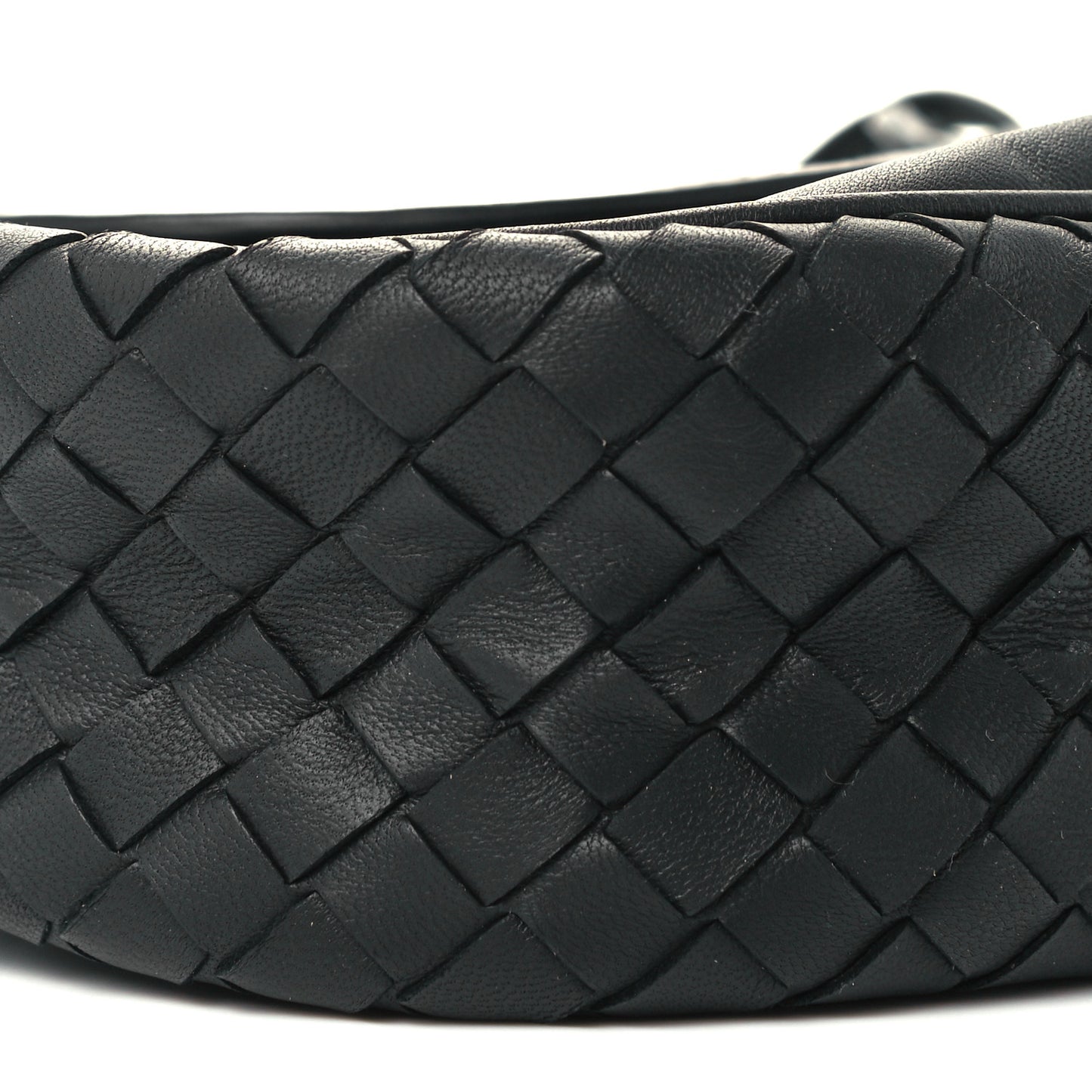 Nappa Intrecciato Small Nodini Flap Crossbody Black