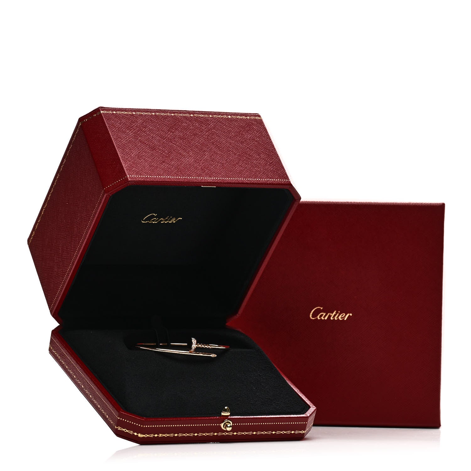 Cartier 18K Pink Gold Diamond Small Juste Un Clou Bracelet 16 5 of 5