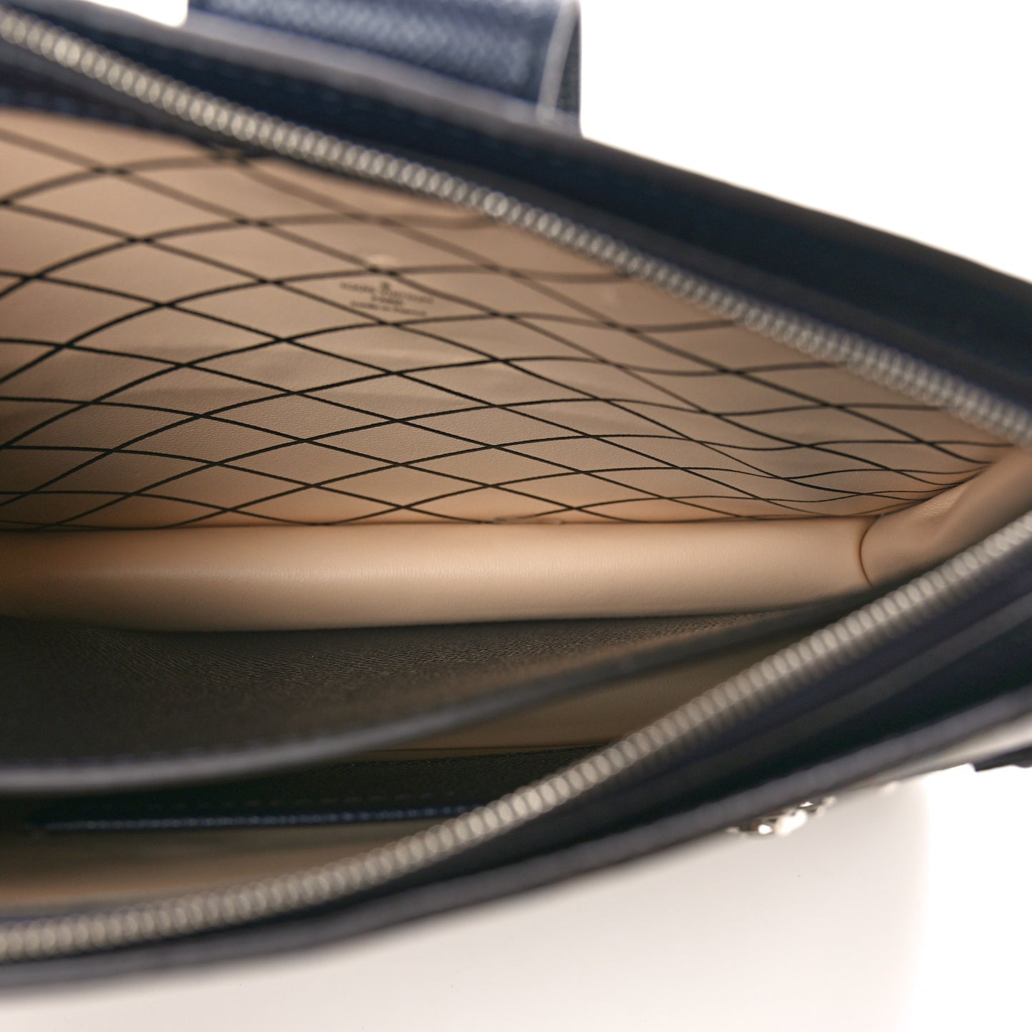 Calfskin Monogram LV Pop Trunk Clutch Blue