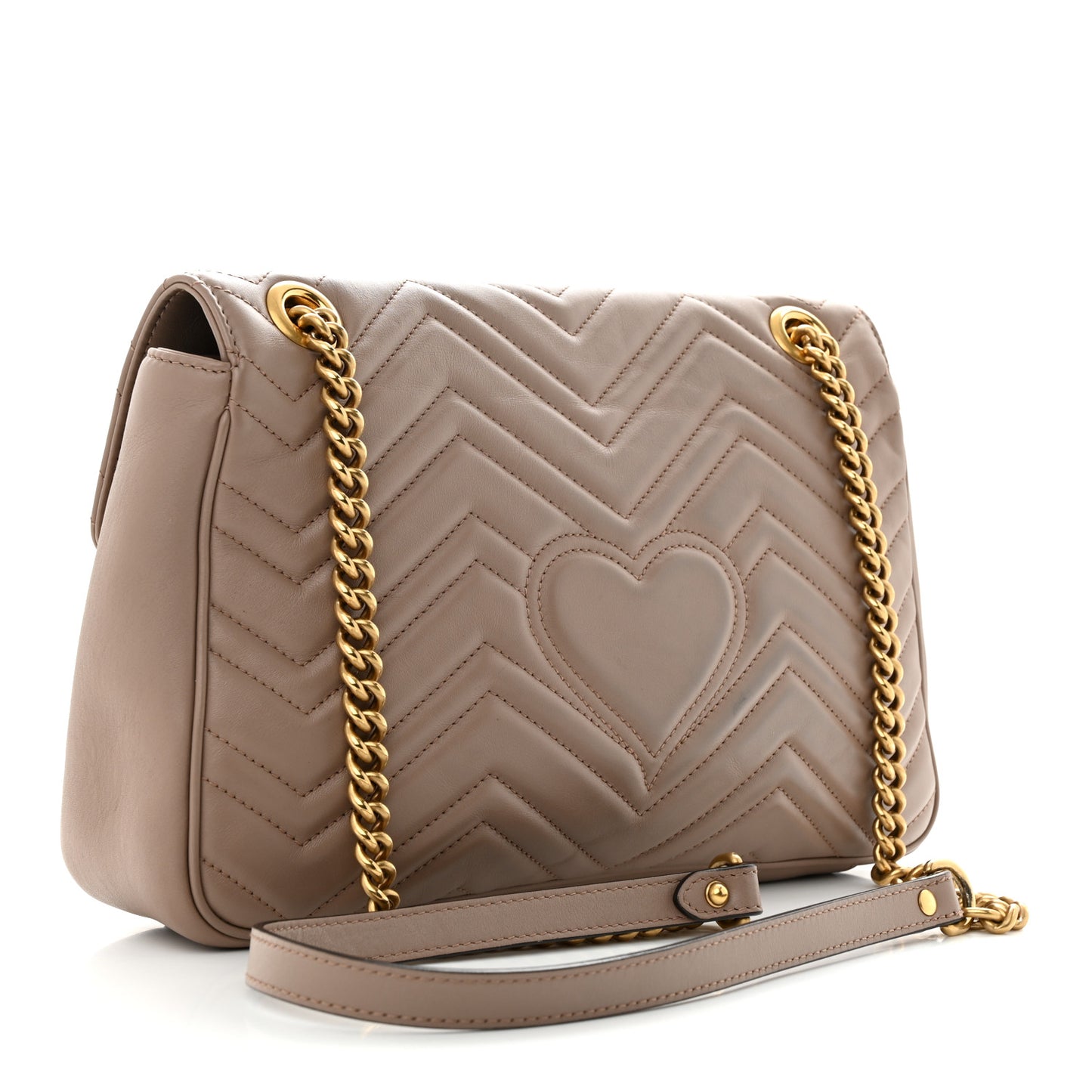 Calfskin Matelasse Medium GG Marmont Shoulder Bag Porcelain Rose