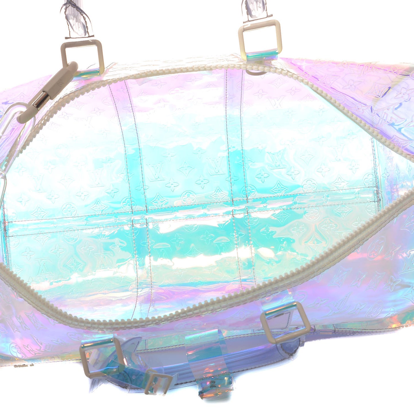 PVC Monogram Keepall Bandouliere 50 Iridescent Prism