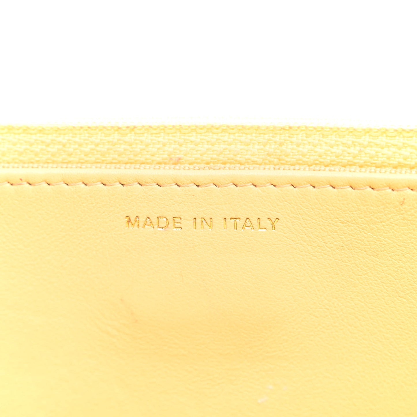 Lambskin Quilted Chanel 19 Wallet On Chain WOC Yellow