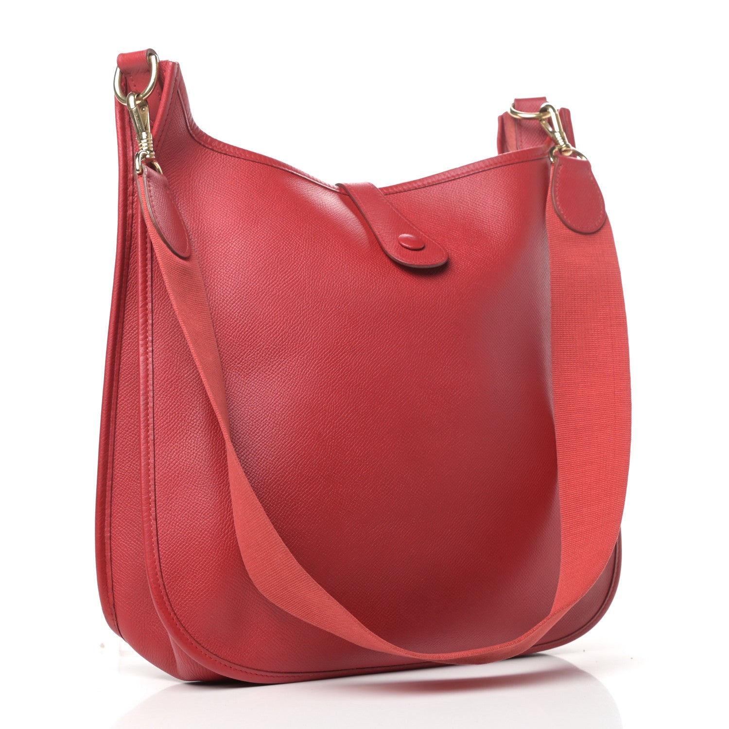 Hermes Courchevel Evelyne GM Rouge Vif 3 of 9