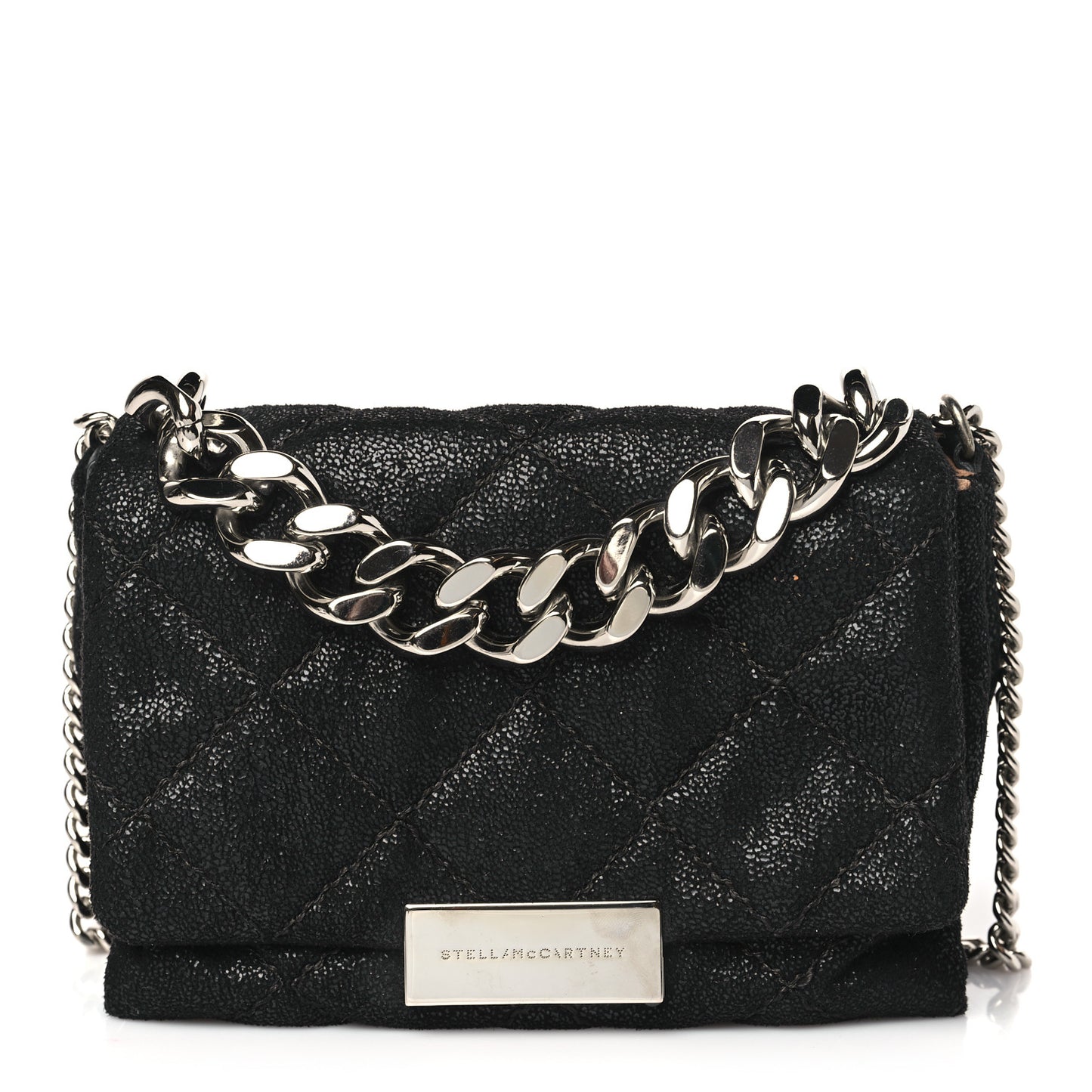 Shaggy Deer Quilted Mini Beckett Chain Shoulder Bag Black
