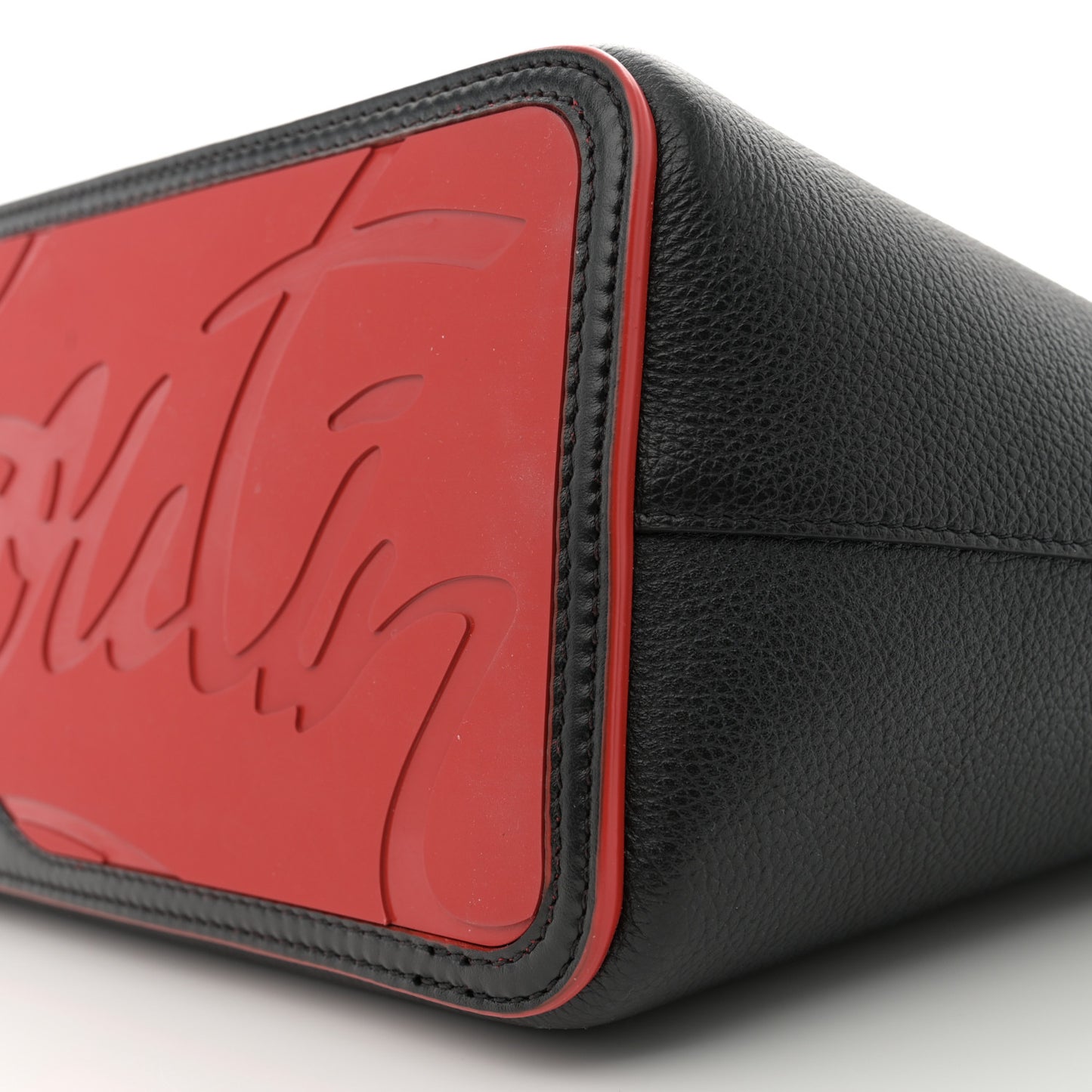 Calfskin Empire Spike Studded East West Cabata Tote Black Multicolor