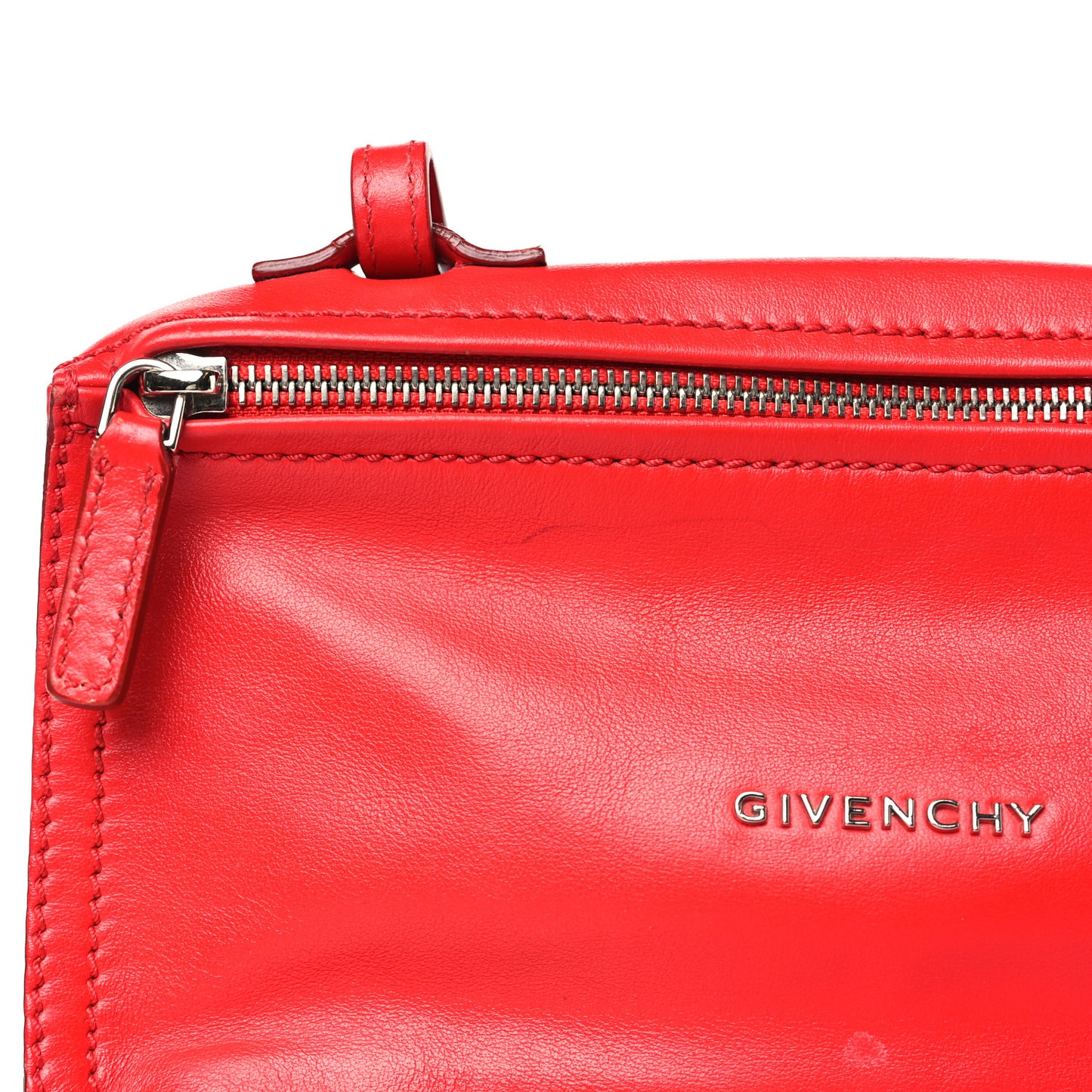 Calfskin Mini Pandora Red Black