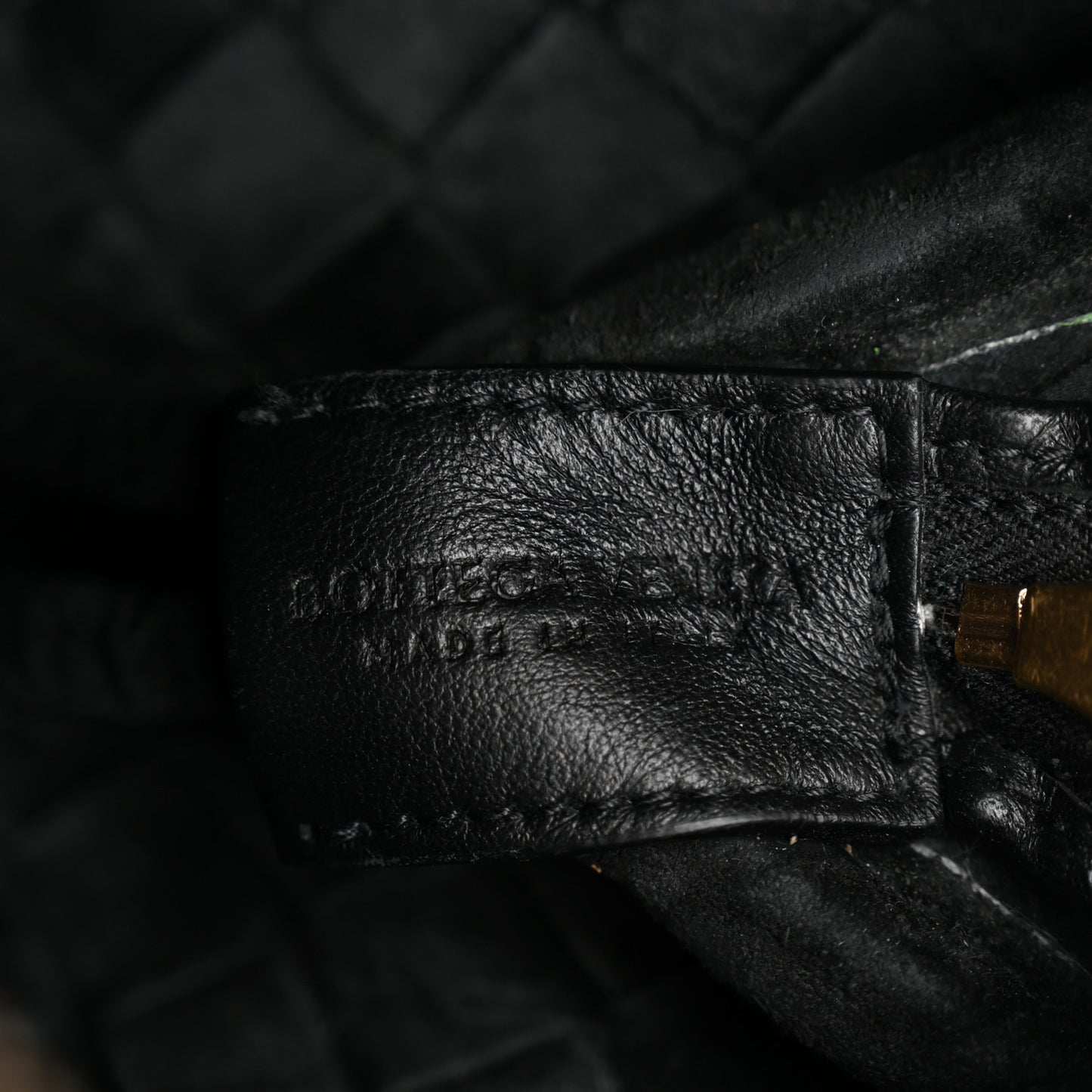 Nappa Intrecciato Mini Loop Camera Bag Black