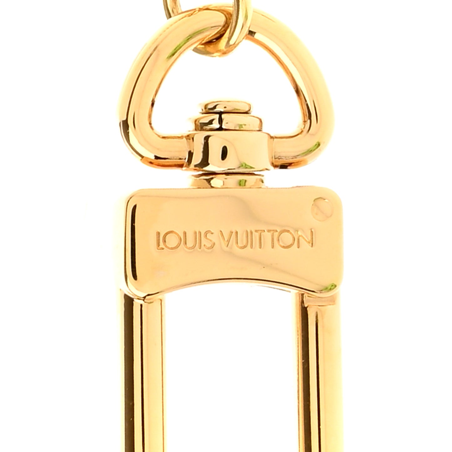 Monogram Spring Street Bag Charm Key Holder Gold