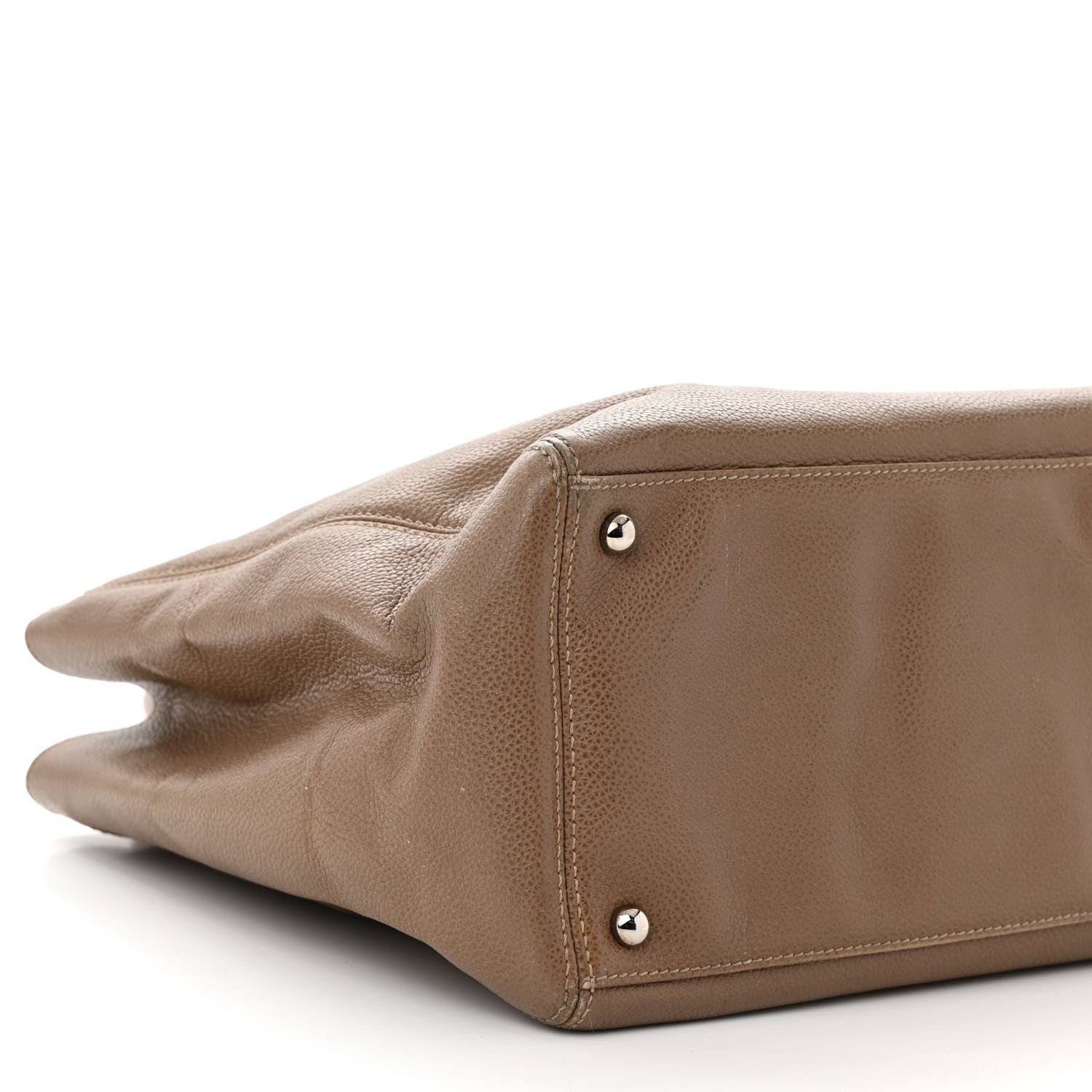 Chanel Calfskin Cerf Executive Shopper Tote Light Brown 11 of 19