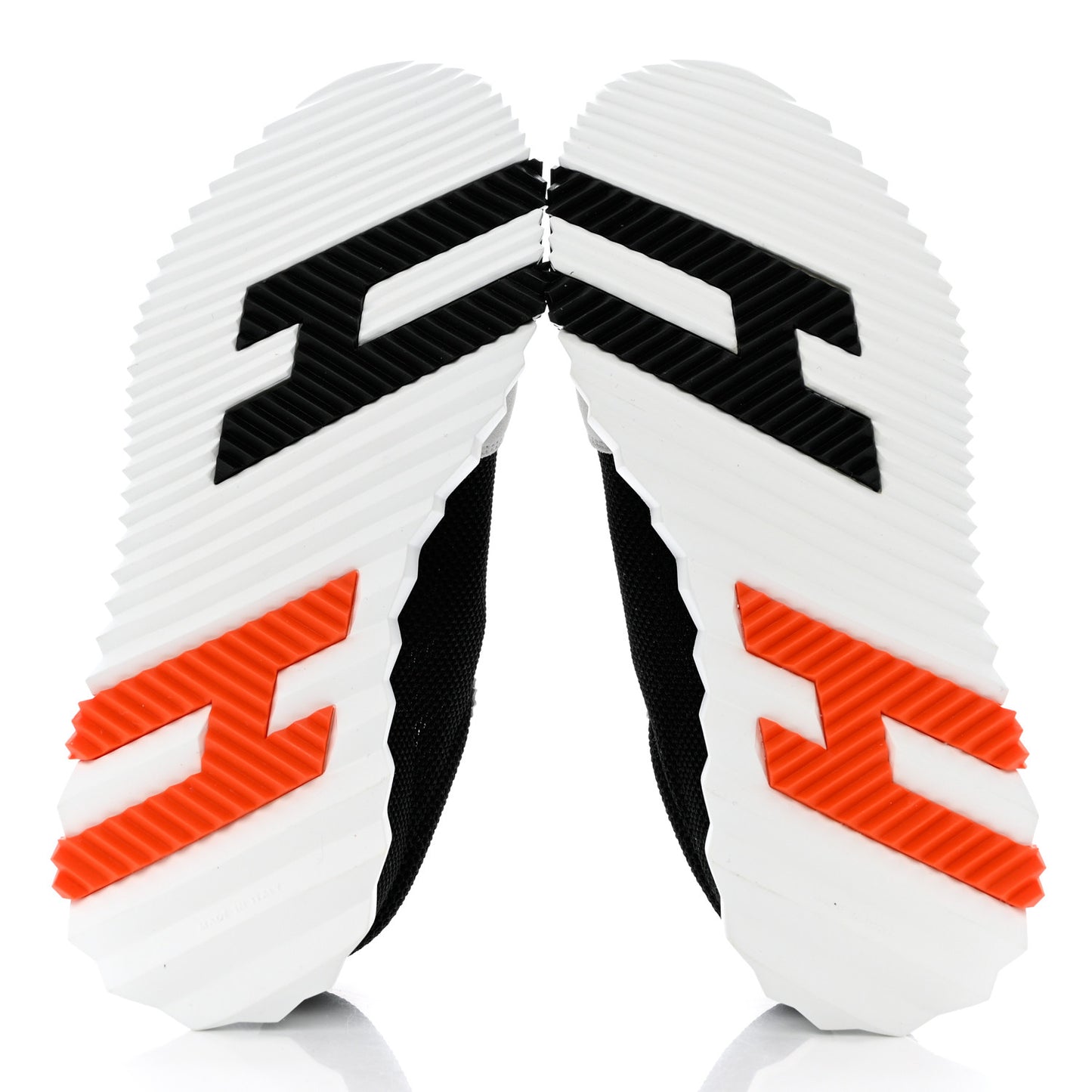 Air Mesh Suede Goatskin Bouncing Sneakers 37 Black Orange