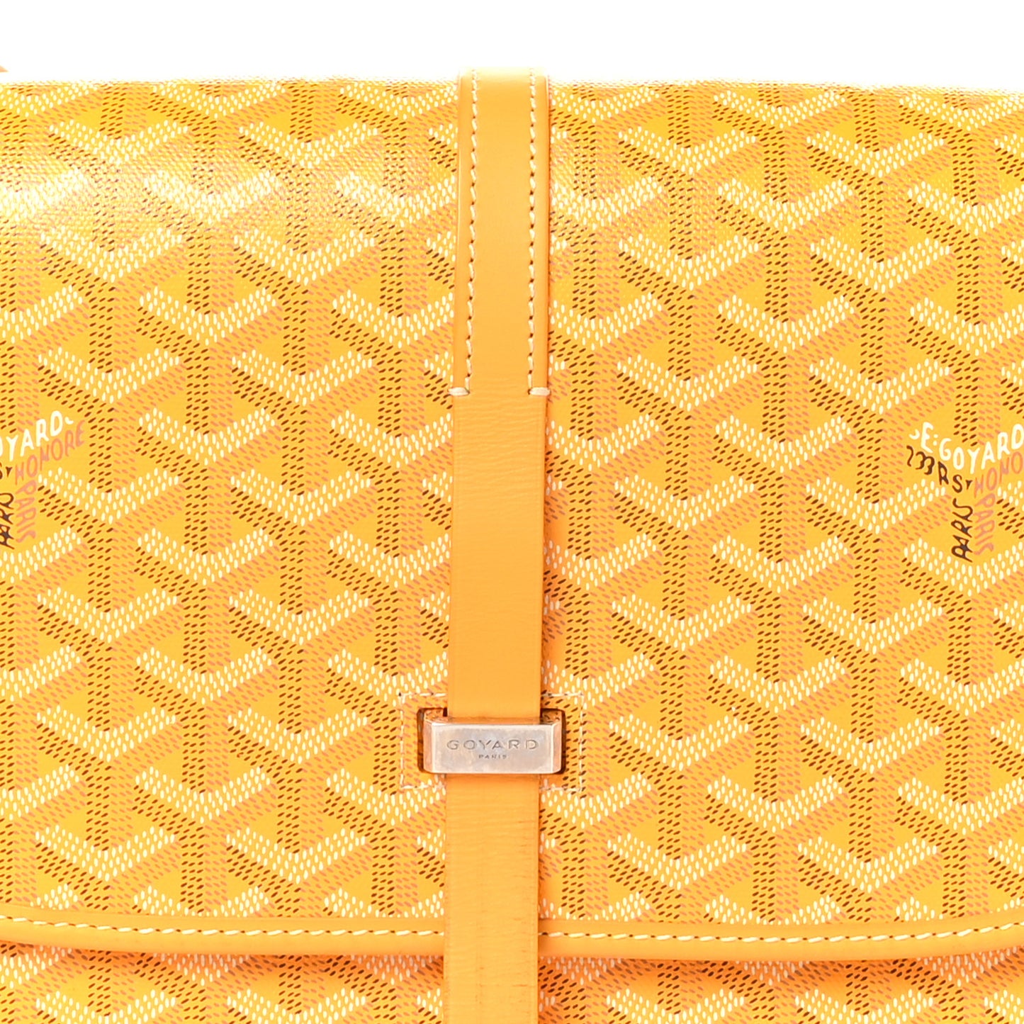Goyardine Belvedere II MM Messenger Bag Yellow