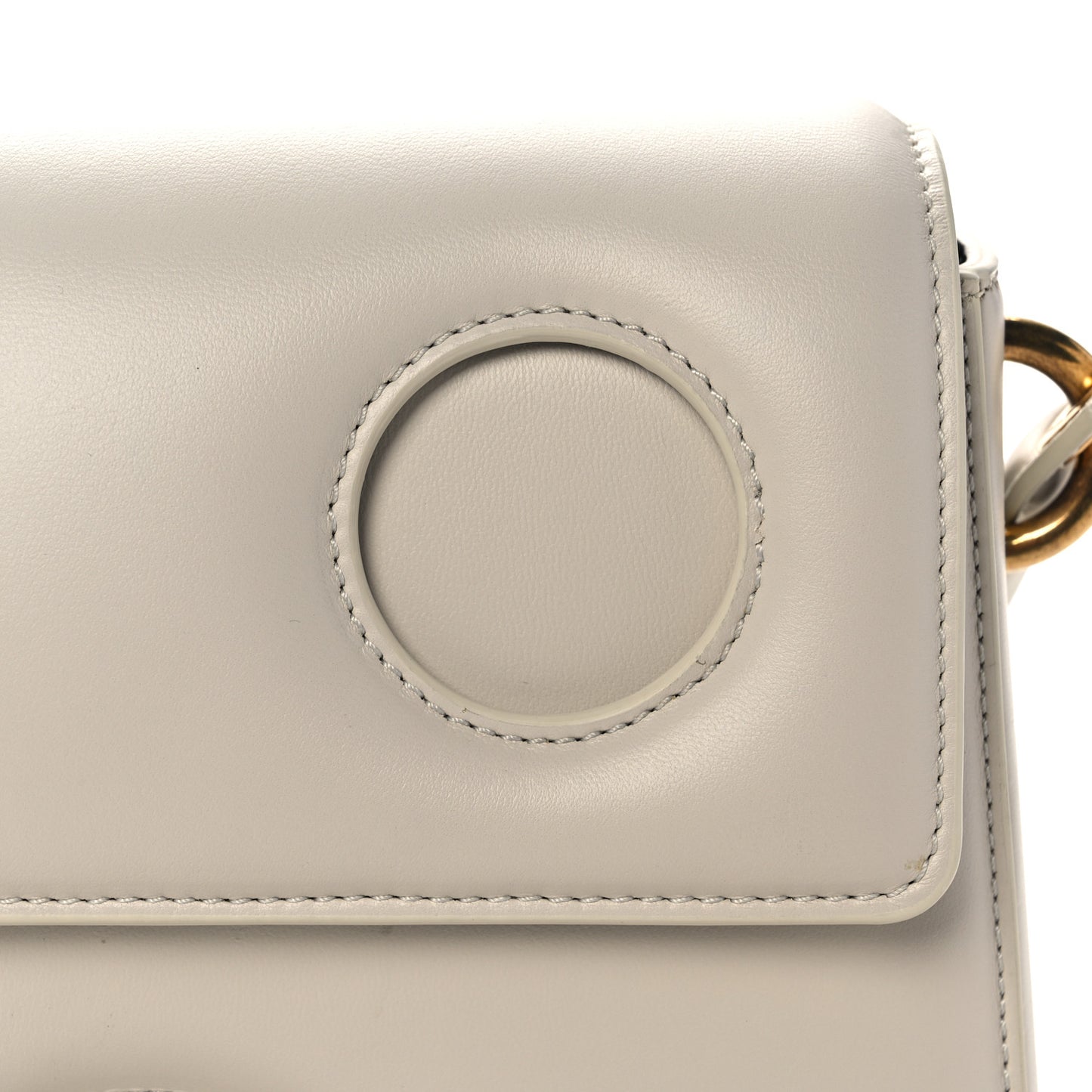 Calfskin Burrow 22 Shoulder Bag Beige