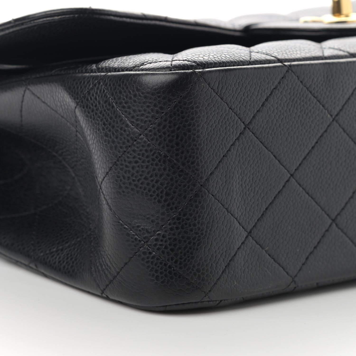 Chanel Caviar Quilted Jumbo Double Flap Black 9 of 12