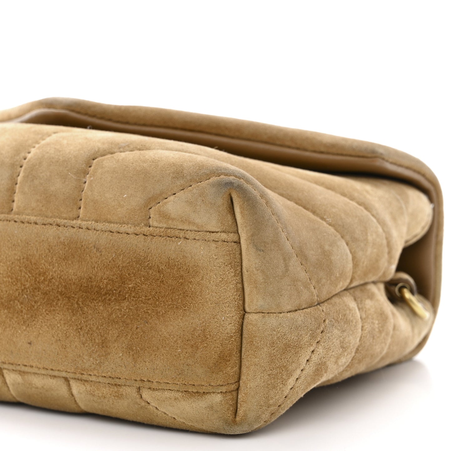 Suede Toy Loulou Shoulder Bag Cinnamon