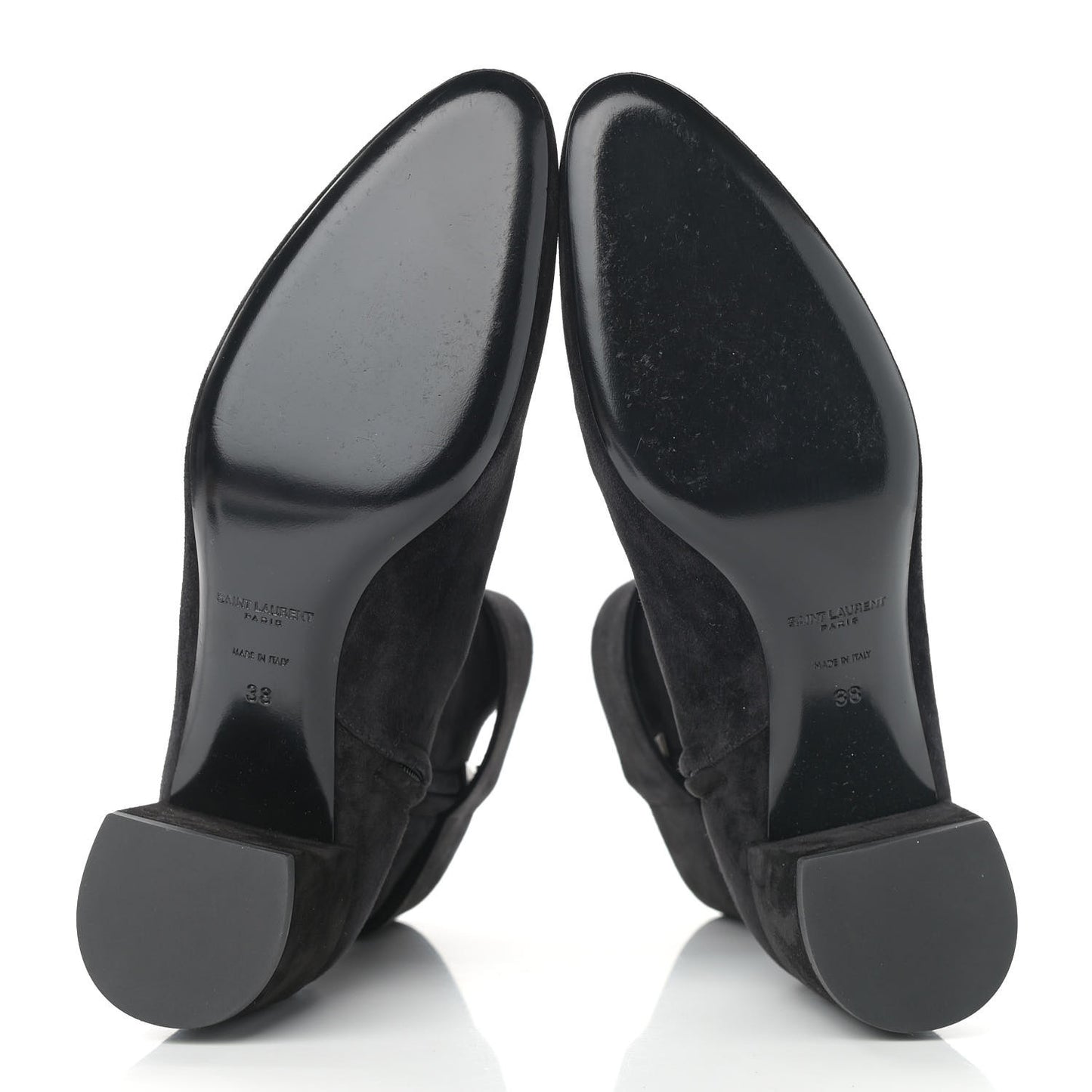 Suede Joplin 50 Buckle Booties 38 Black