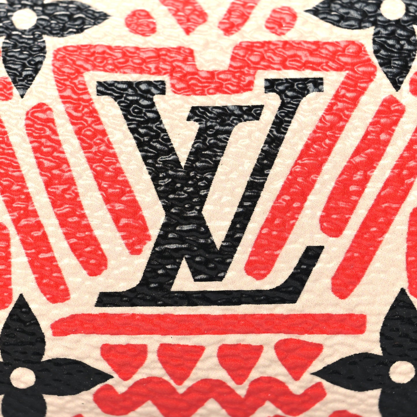 Monogram Giant Crafty Elizabeth Pencil Pouch Creme Rouge Black