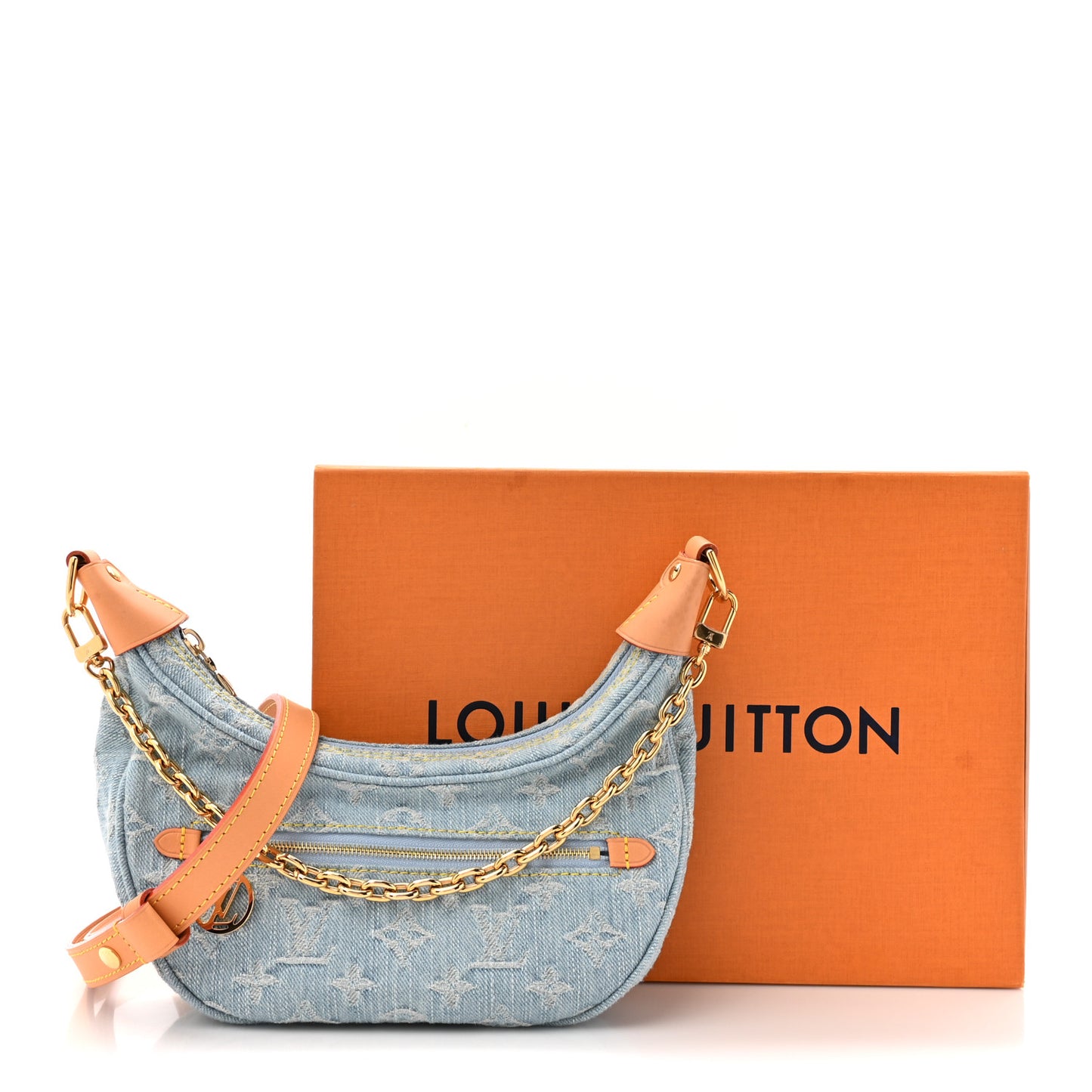 Monogram Denim Loop Sky Denim