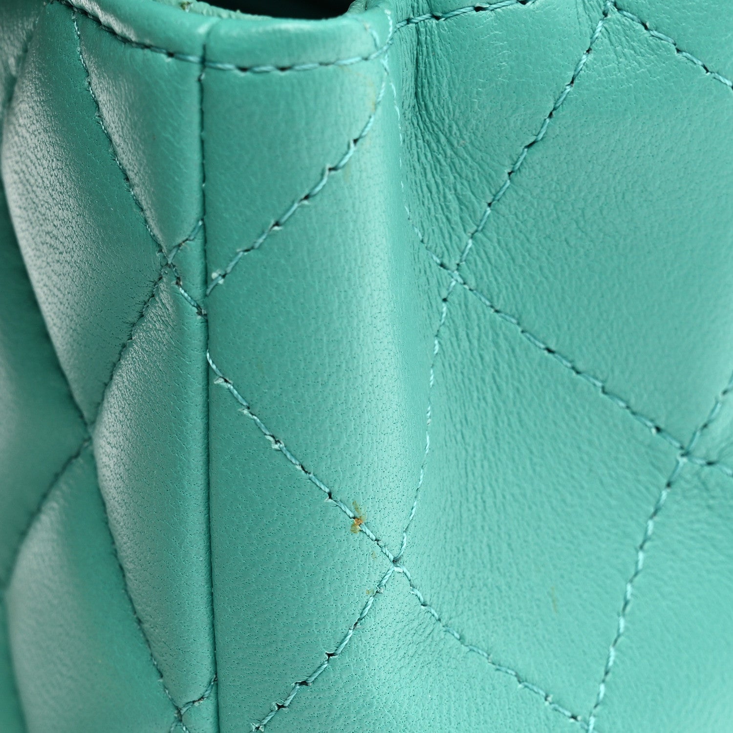 Chanel Lambskin Quilted Mini Rectangular Flap Green 11 of 12