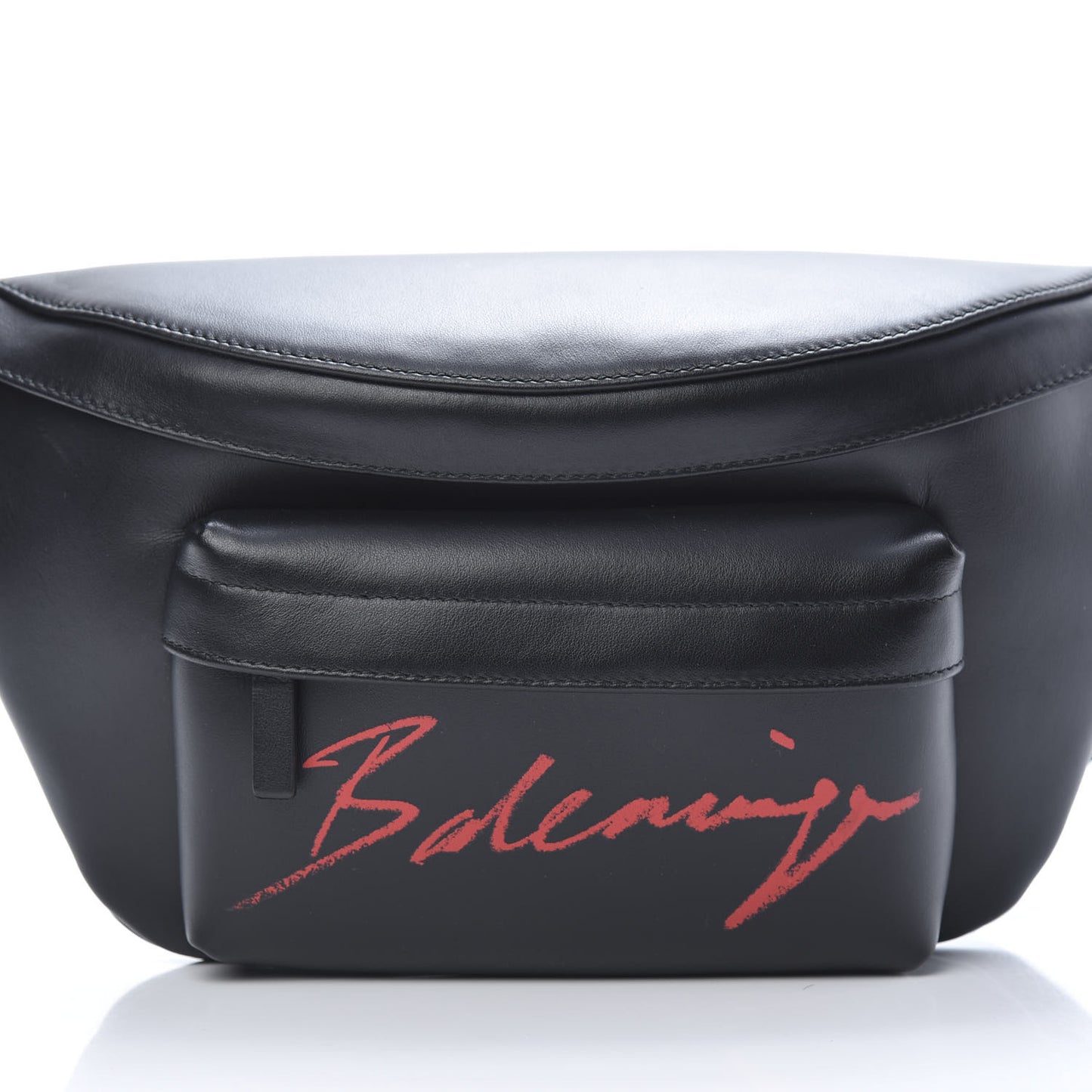 Supple Calfskin Signature Logo Large Everyday Beltpack Black