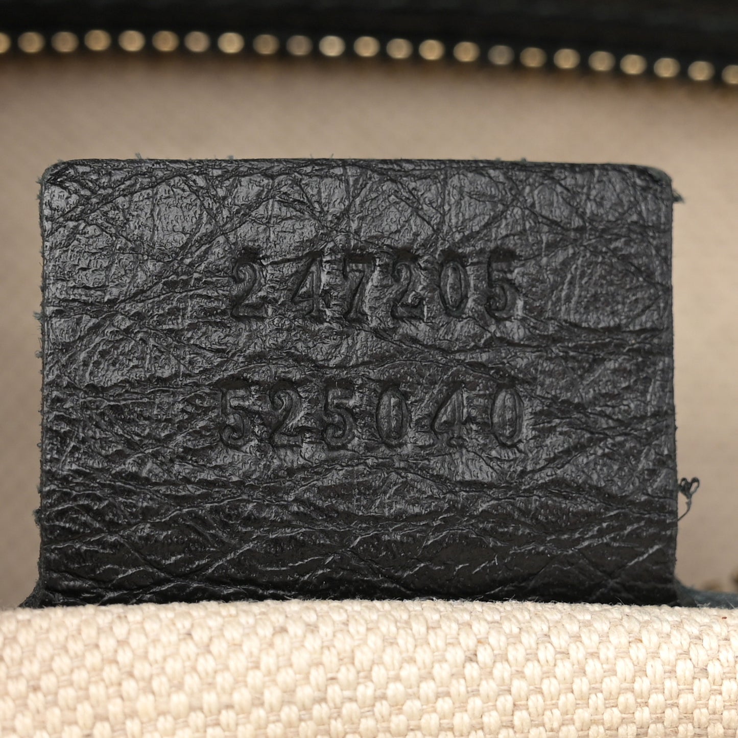 Calfskin Vintage Web Medium Boston Black