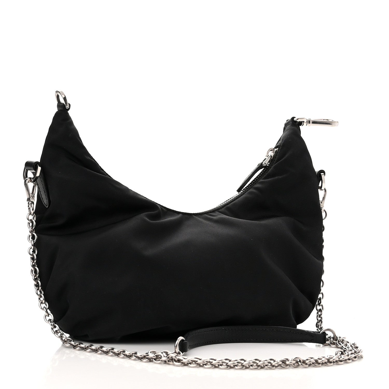 Prada Tessuto Nylon Saffiano Re-Edition 2006 Shoulder Bag Black 3 of 10