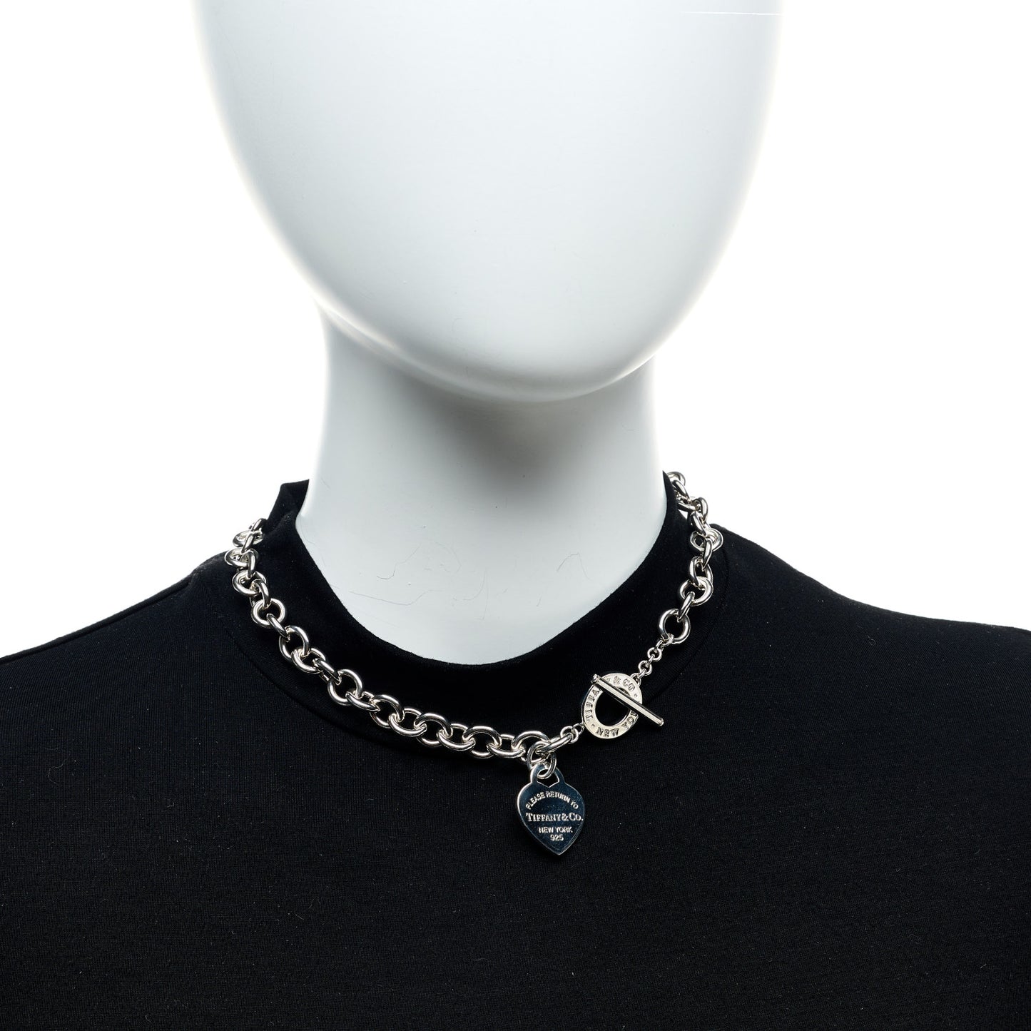 Sterling Silver Return to Tiffany Heart Tag Toggle Necklace