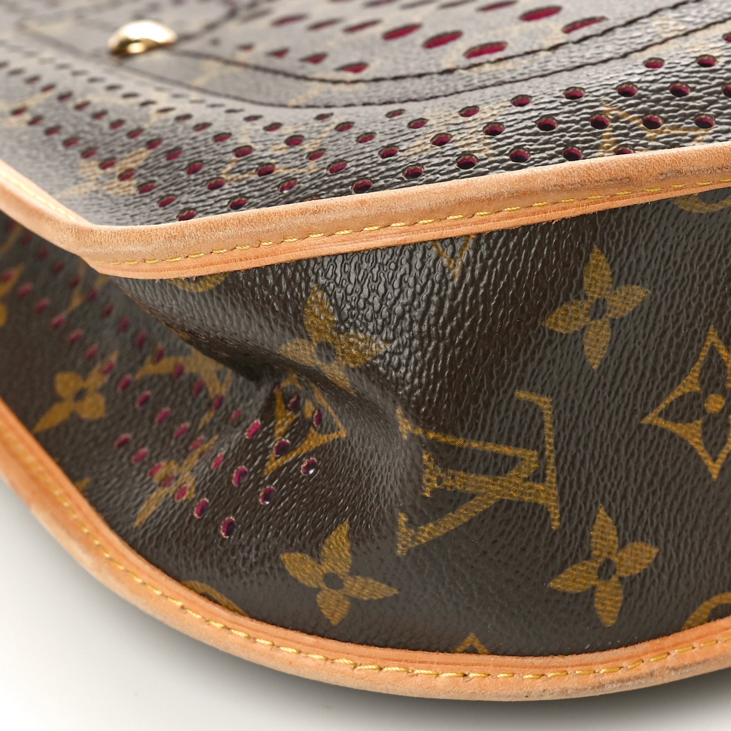 Monogram Perforated Musette Fuchisa