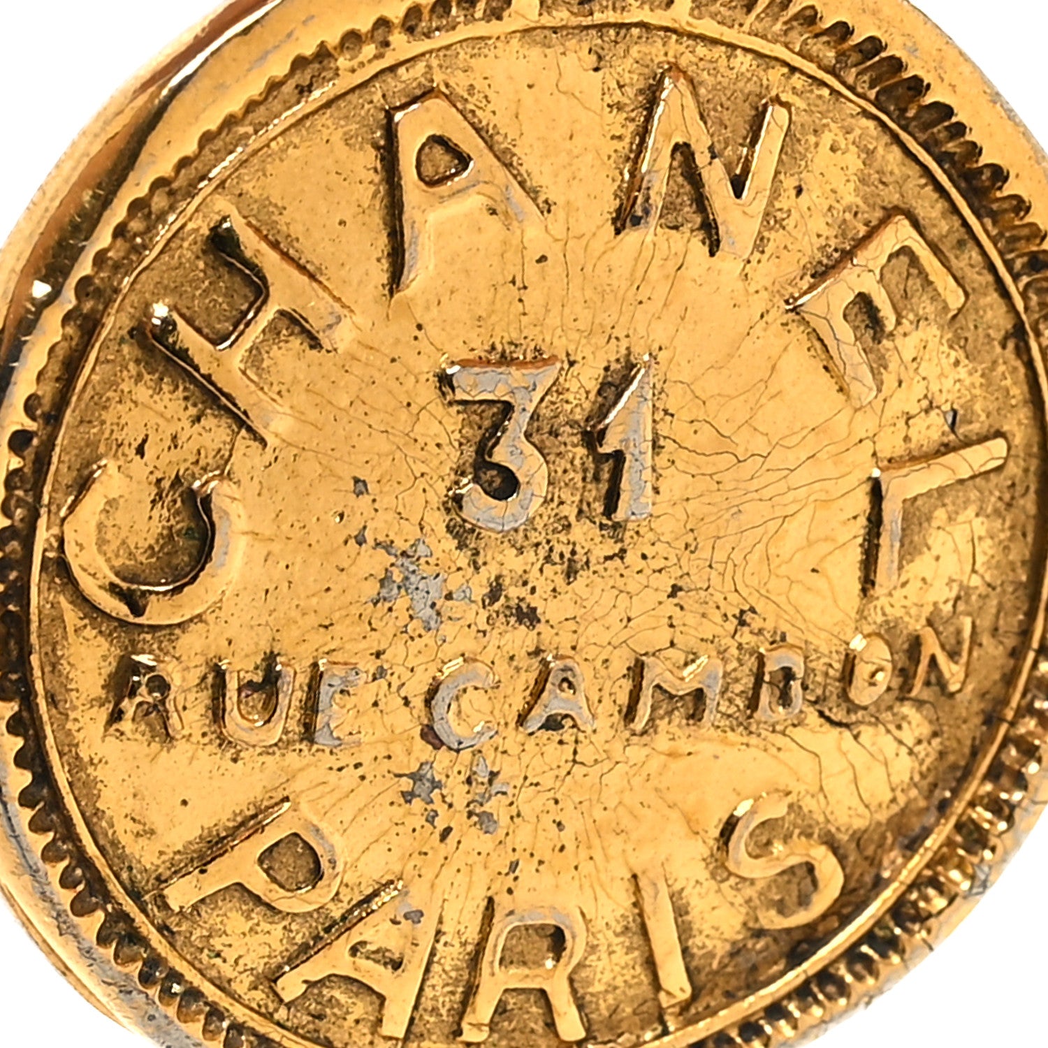 Chanel 31 Rue Cambon Paris Medallion Chain Bracelet Gold 4 of 4