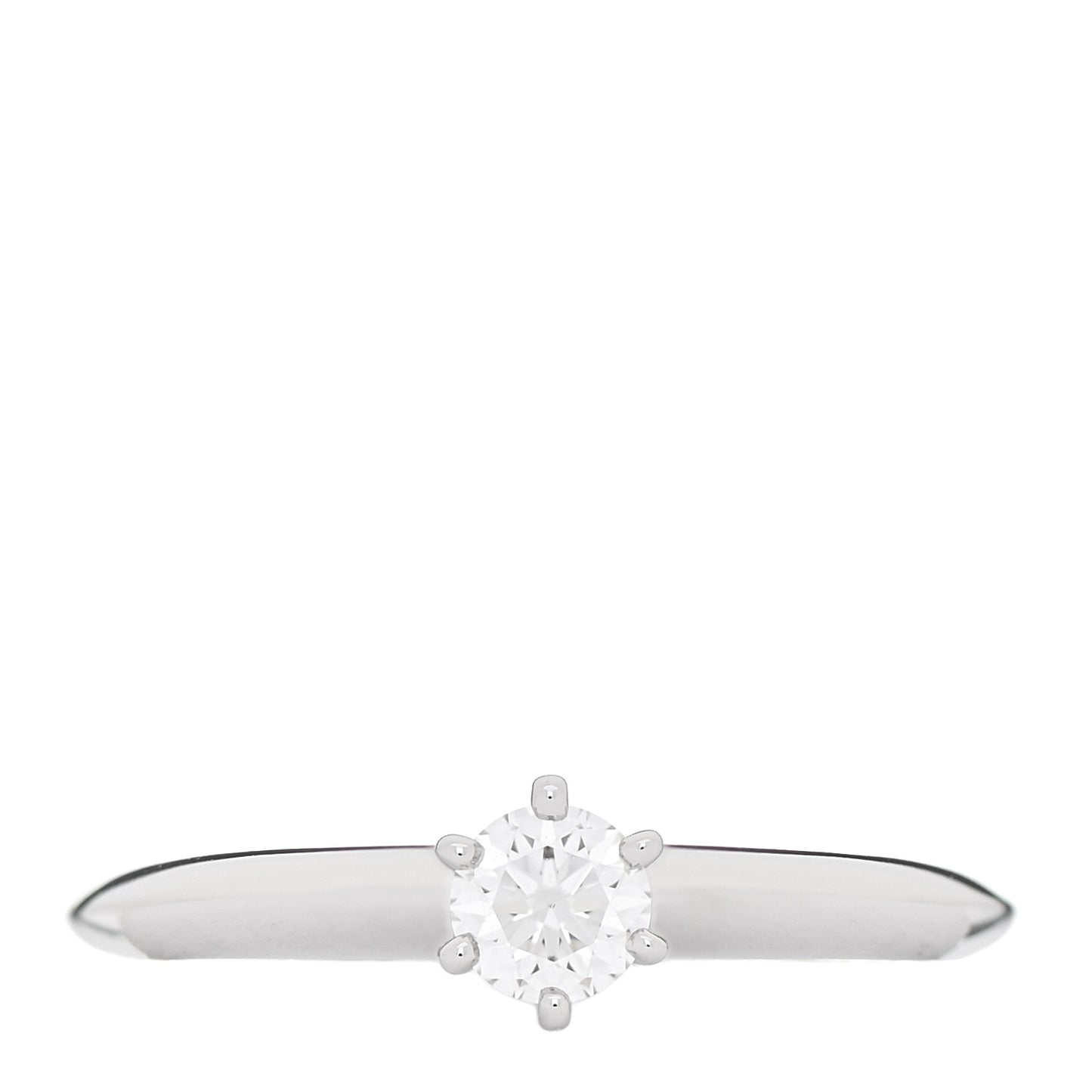 Platinum Diamond .20ct Solitaire Engagement Ring 48 4.5