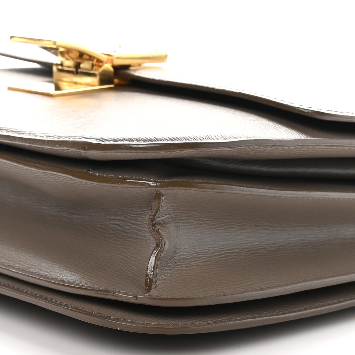 Liege Calfskin Medium Classic Box Flap Bag Souris