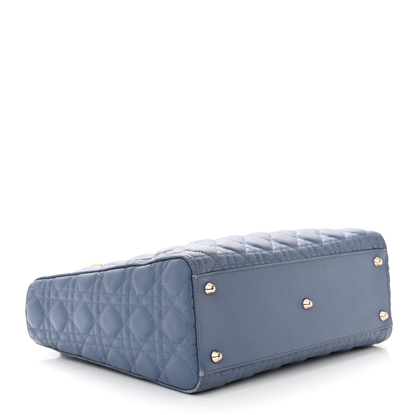Lambskin Cannage Large Lady Denim