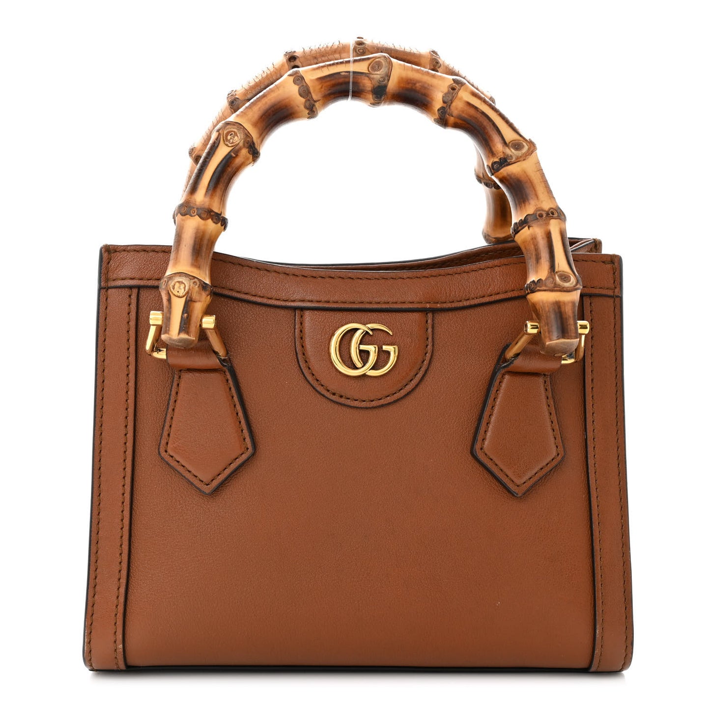 Wonka Grain Calfskin Mini Diana Tote Bag Cuir