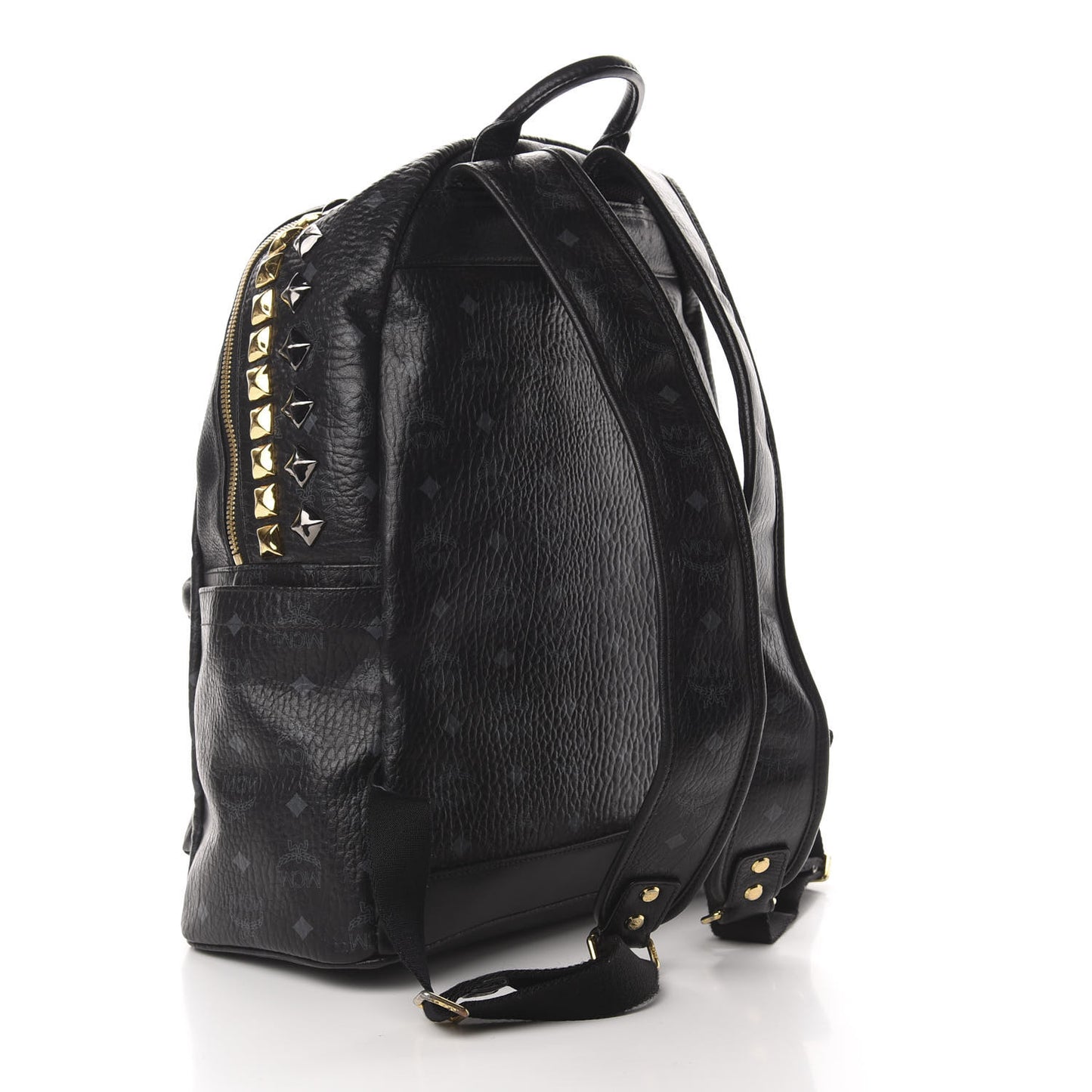 Visetos Studded Colorblock Medium Stark Brock Backpack Black