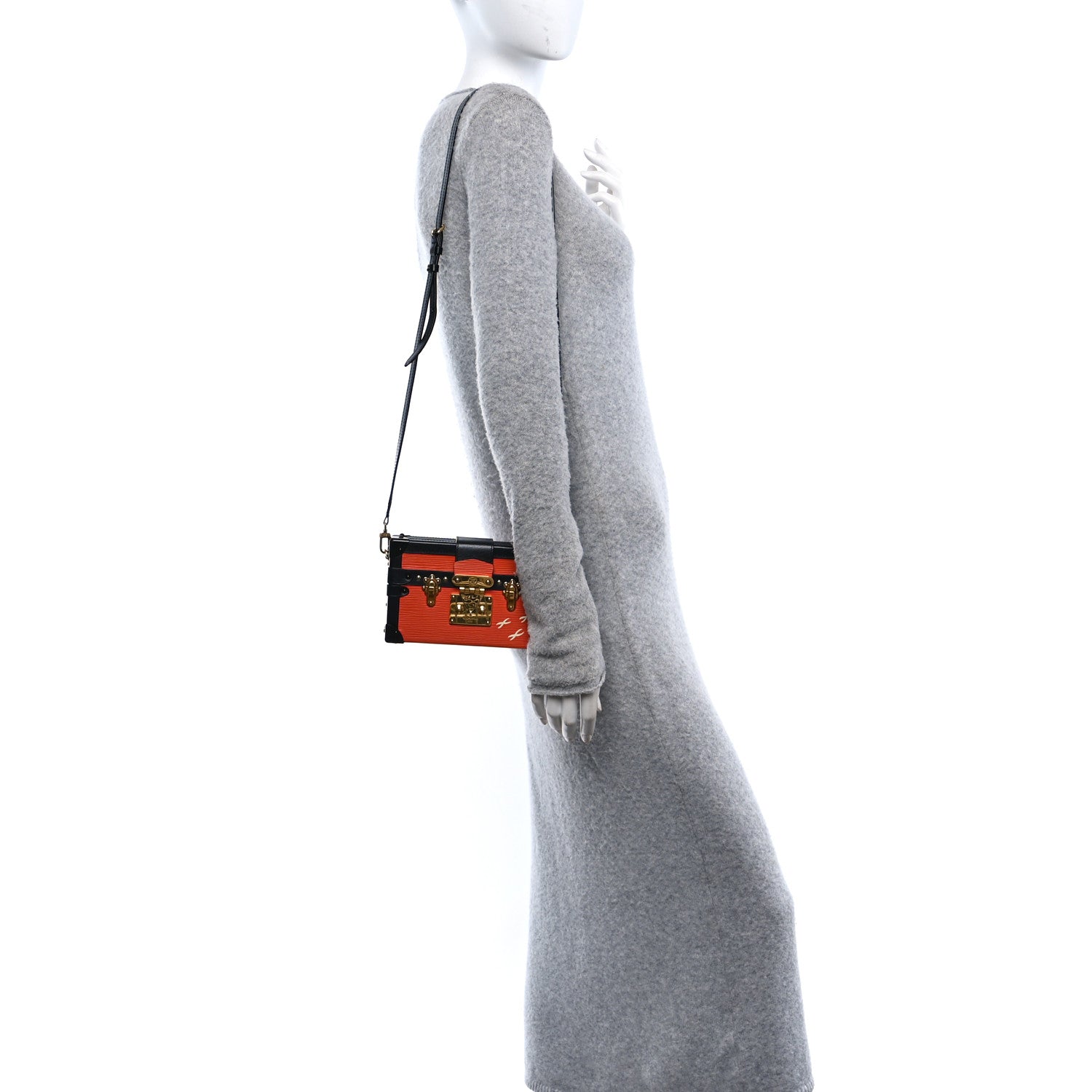 Louis Vuitton Epi Petite Malle Piment 2 of 9