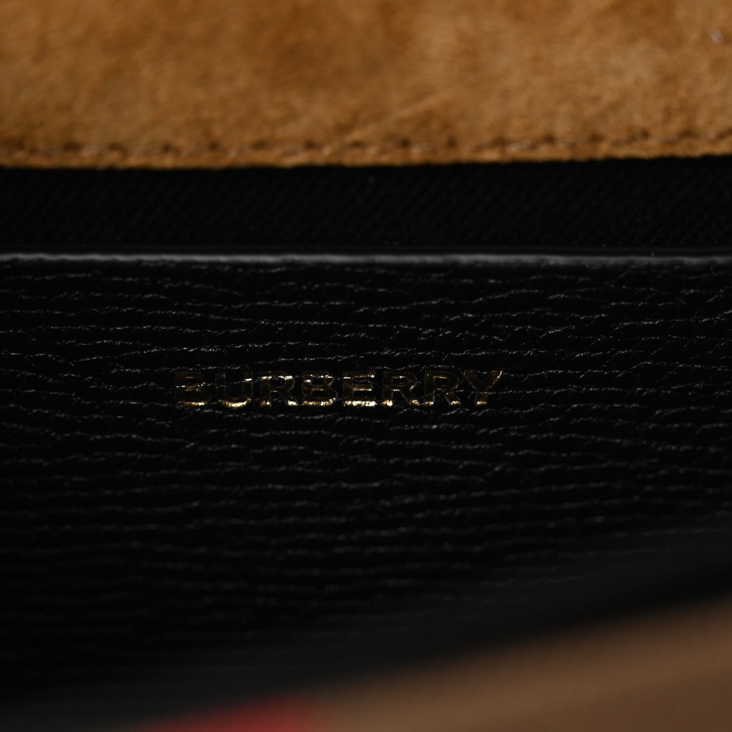 Derby Calfskin House Check Baby Macken Crossbody Bag Black