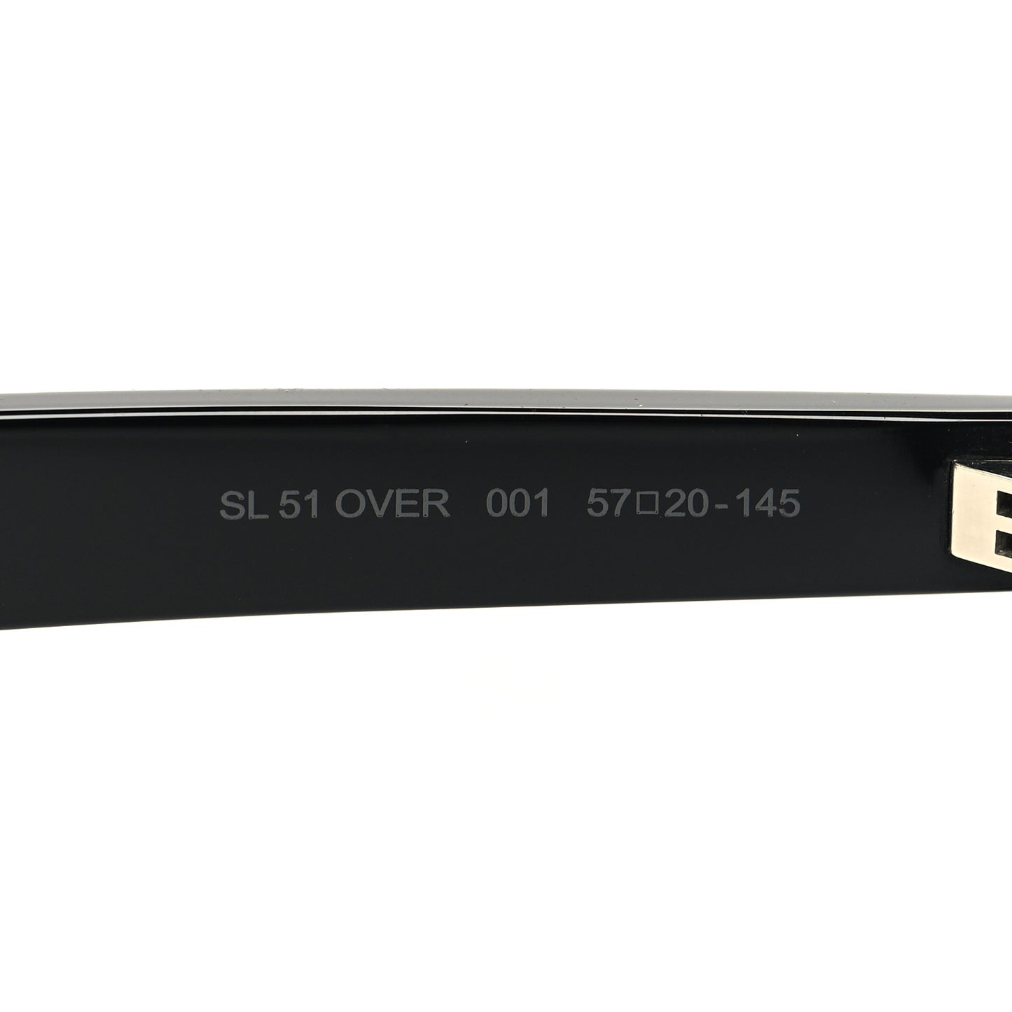 Acetate Square Sunglasses SL 51 Black