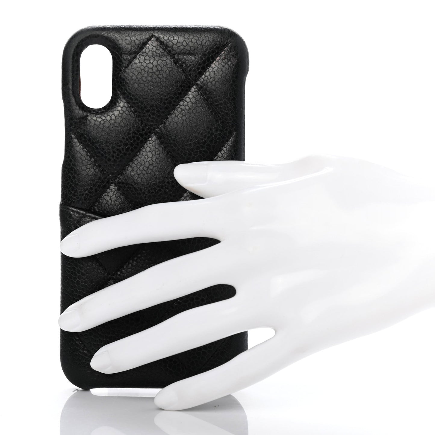 Caviar Quilted iPhone XS Max Coco Tech Case Black
