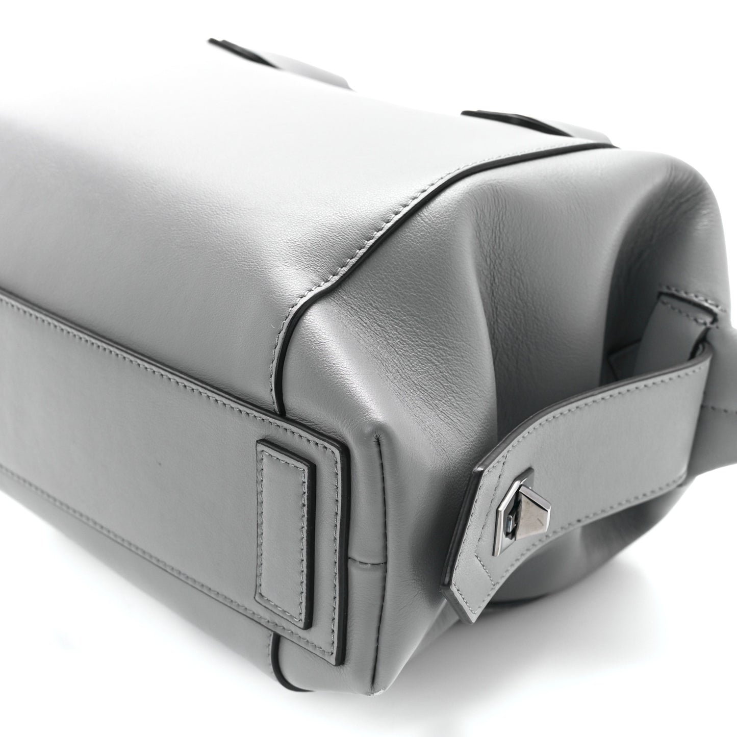 Calfskin Small Soft Antigona Pearl Grey