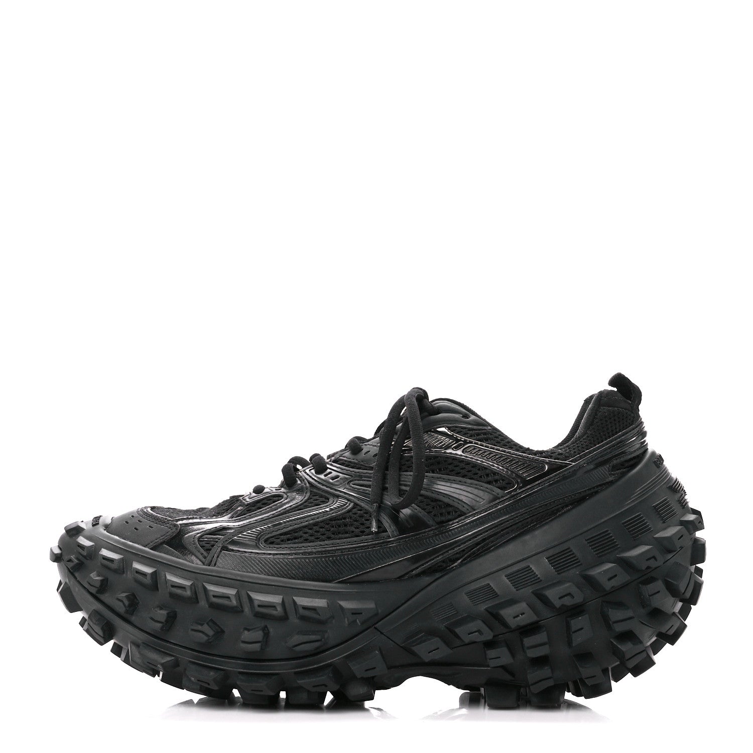 Balenciaga Mesh Nylon Mens Bouncer Sneakers 42 Black 1433625 
