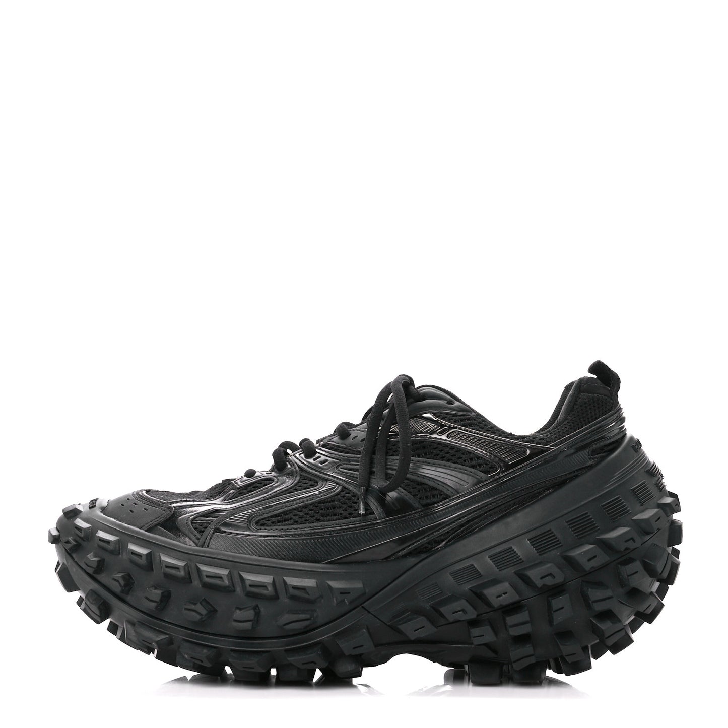 Mesh Nylon Mens Bouncer Sneakers 42 Black