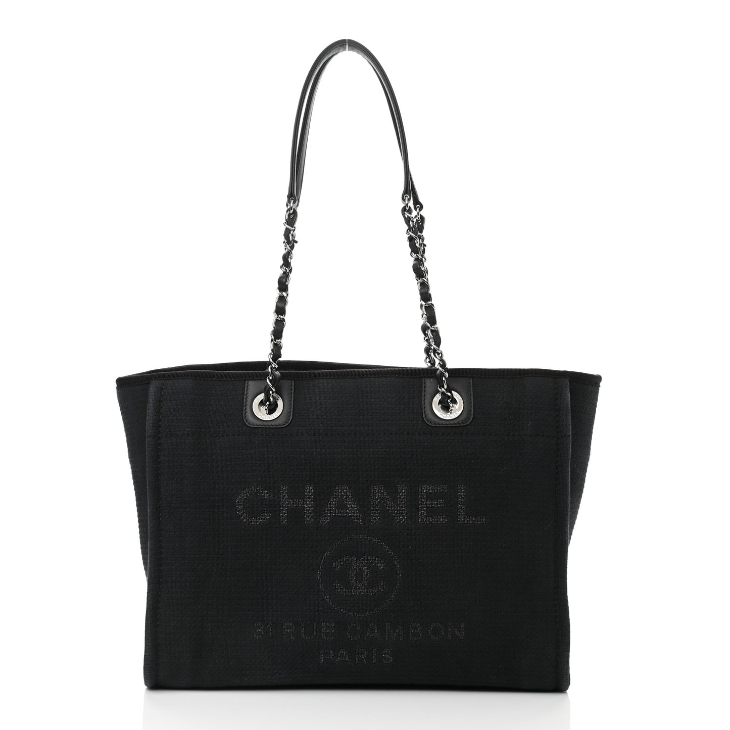 Mixed Fibers Small Deauville Tote Black