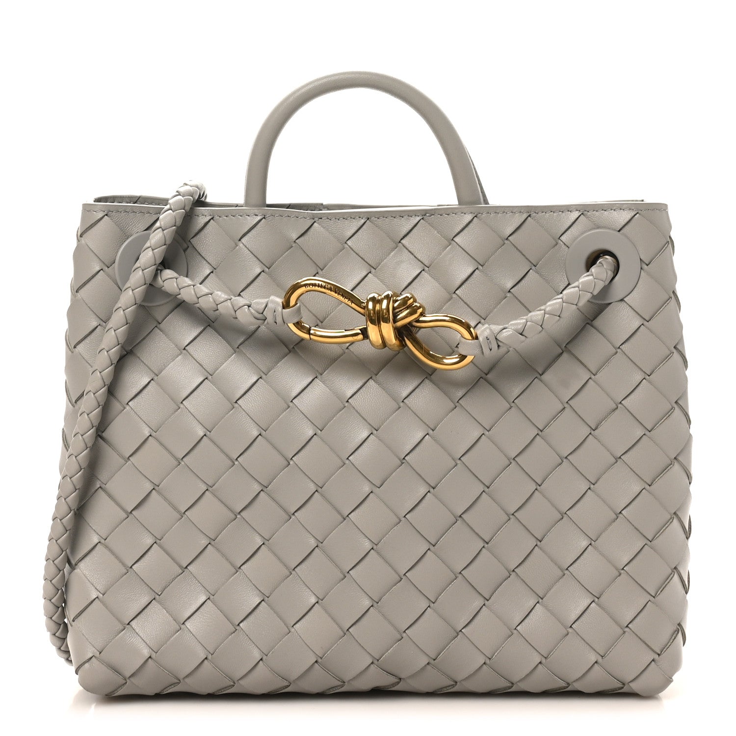 Bottega Veneta Nappa Intrecciato Small Andiamo Shoulder Bag