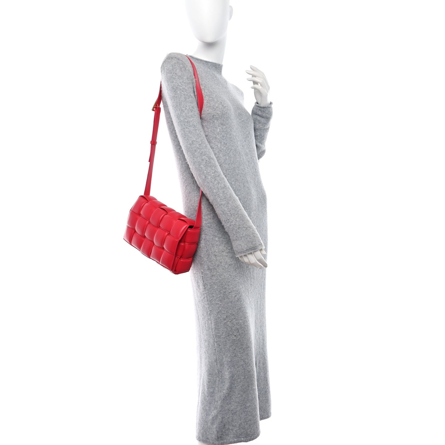 Nappa Maxi Intreccio Padded Cassette Crossbody Bag Firework