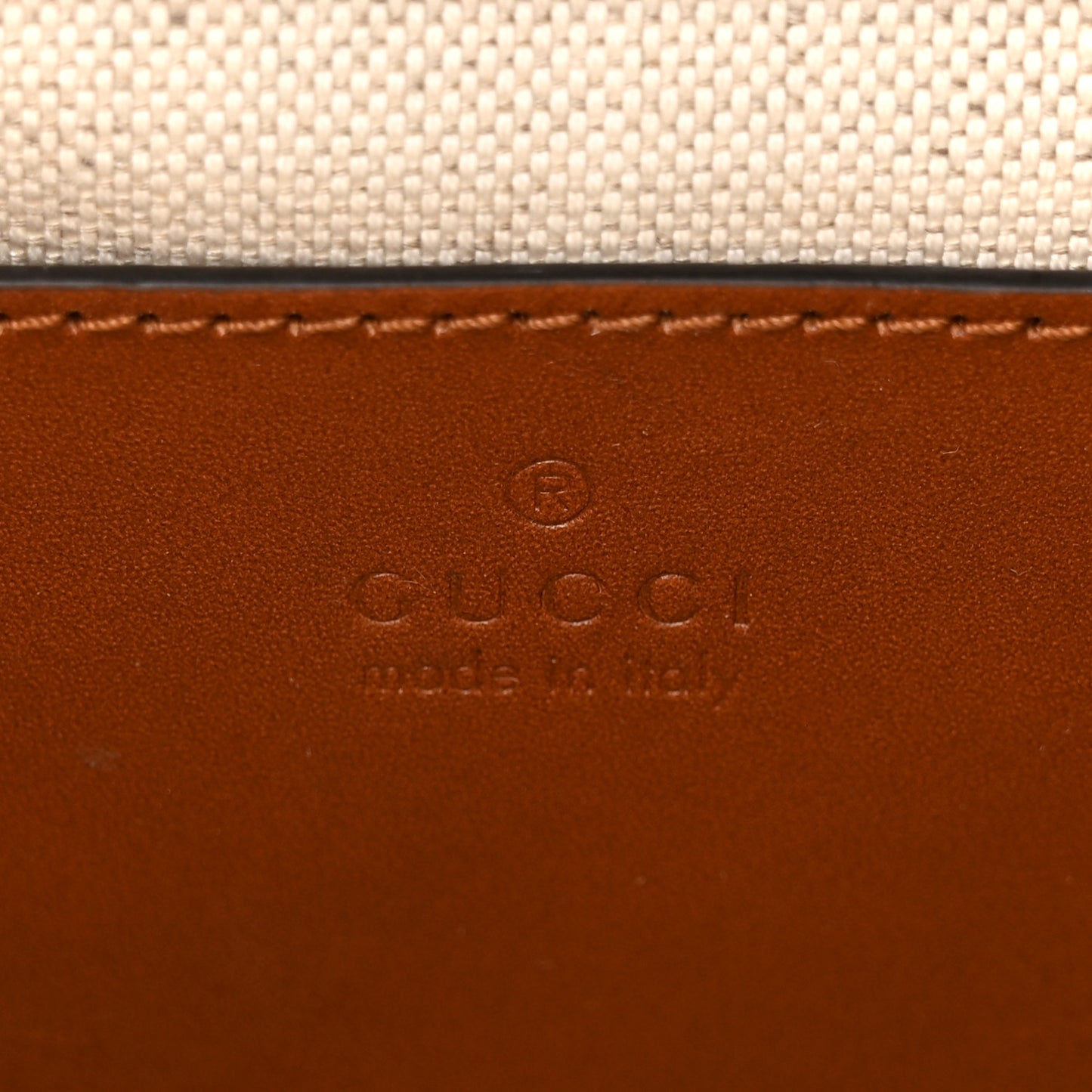 New Canvas Charisma Calfskin Crystal GG Monogram Mini Diana Tote Bag Camel Ebony
