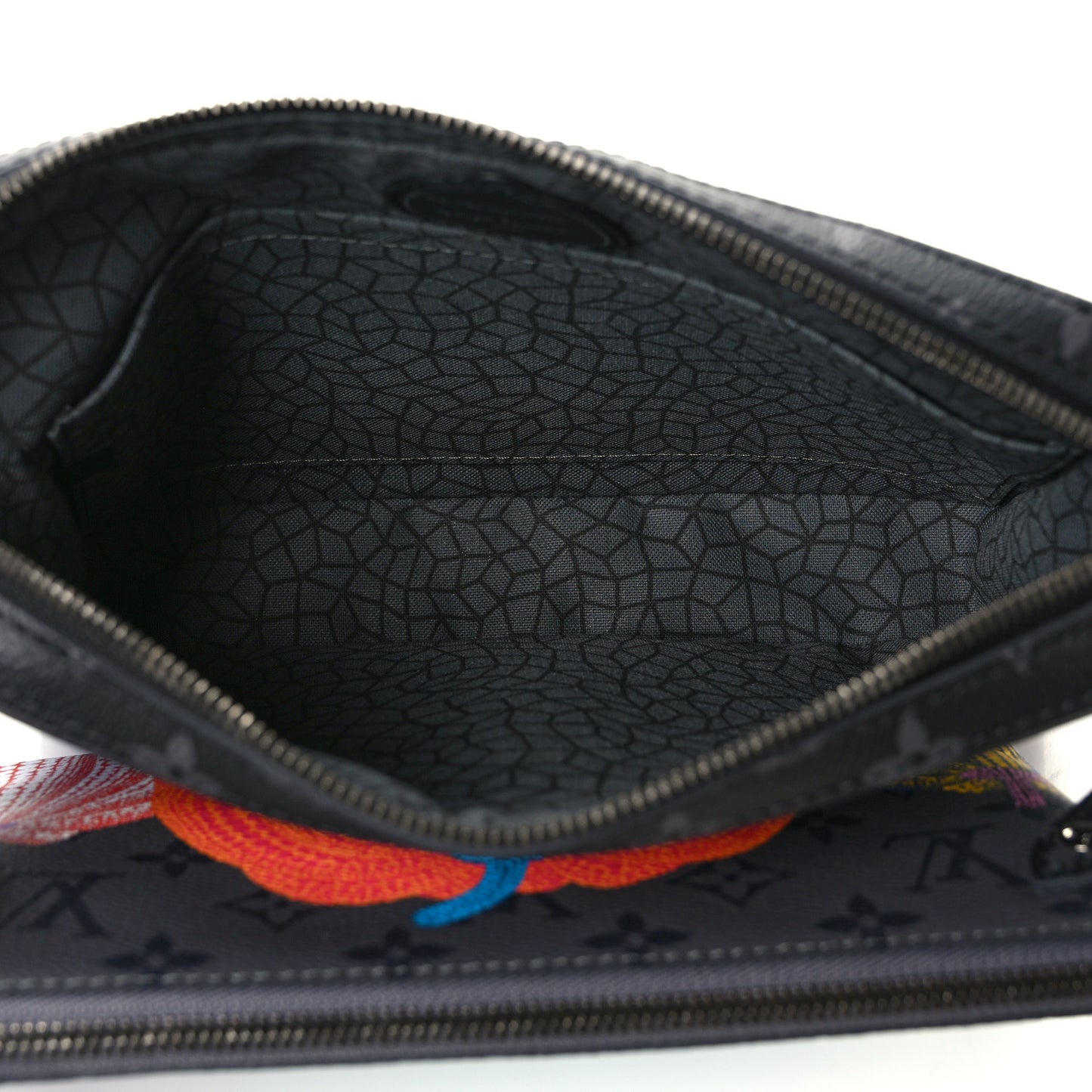LV x YK Monogram Eclipse Reverse Pumpkin Trio Messenger