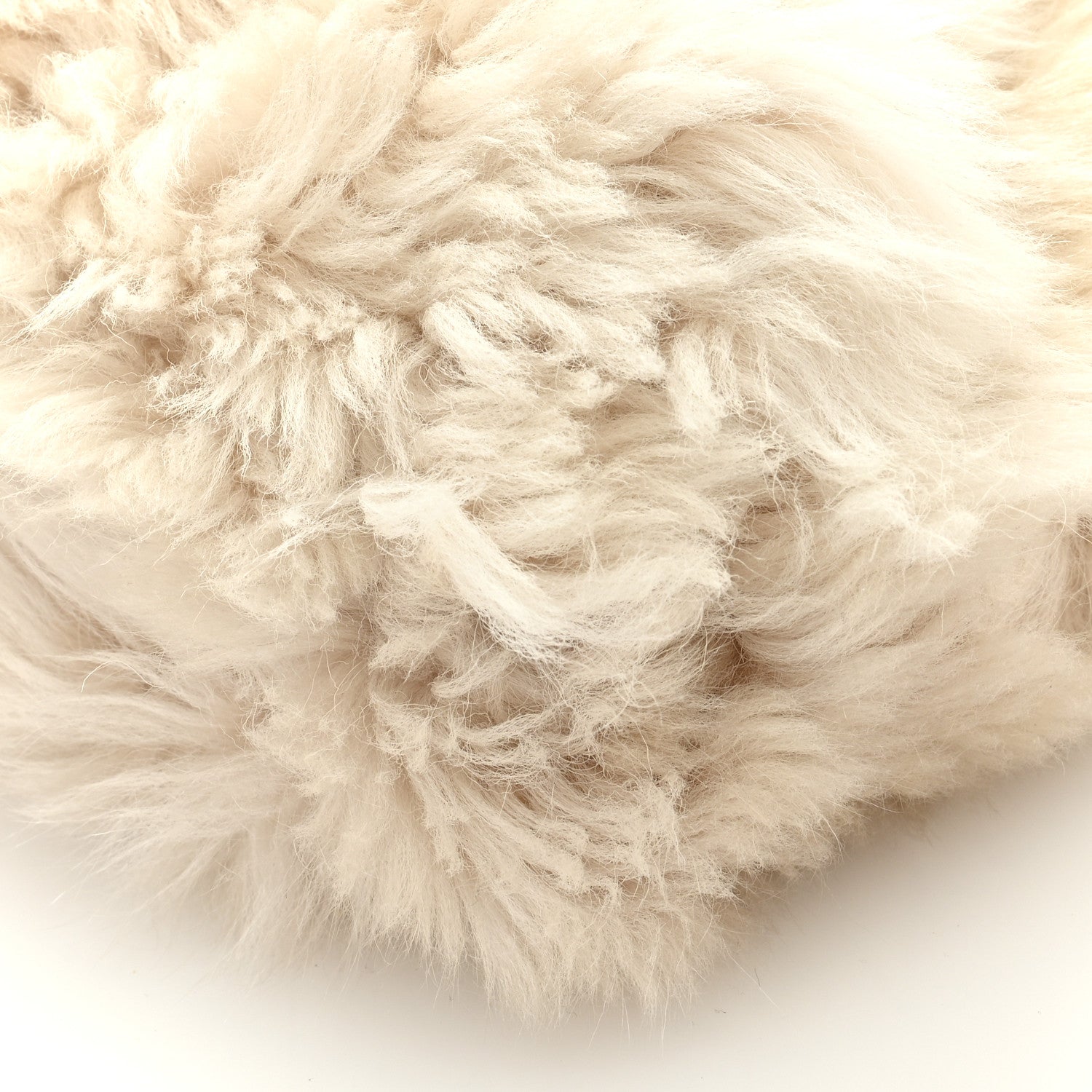Bottega Veneta Shearling Lambskin The Pouch Chain White 8 of 8