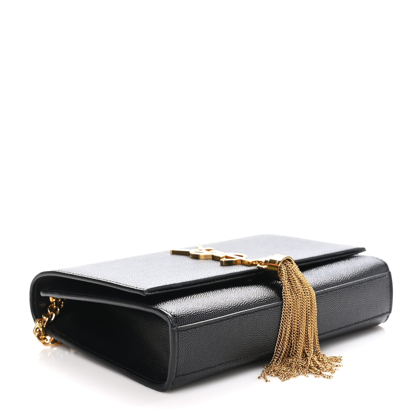 Grain De Poudre Small Classic Monogram Kate Tassel Satchel Black