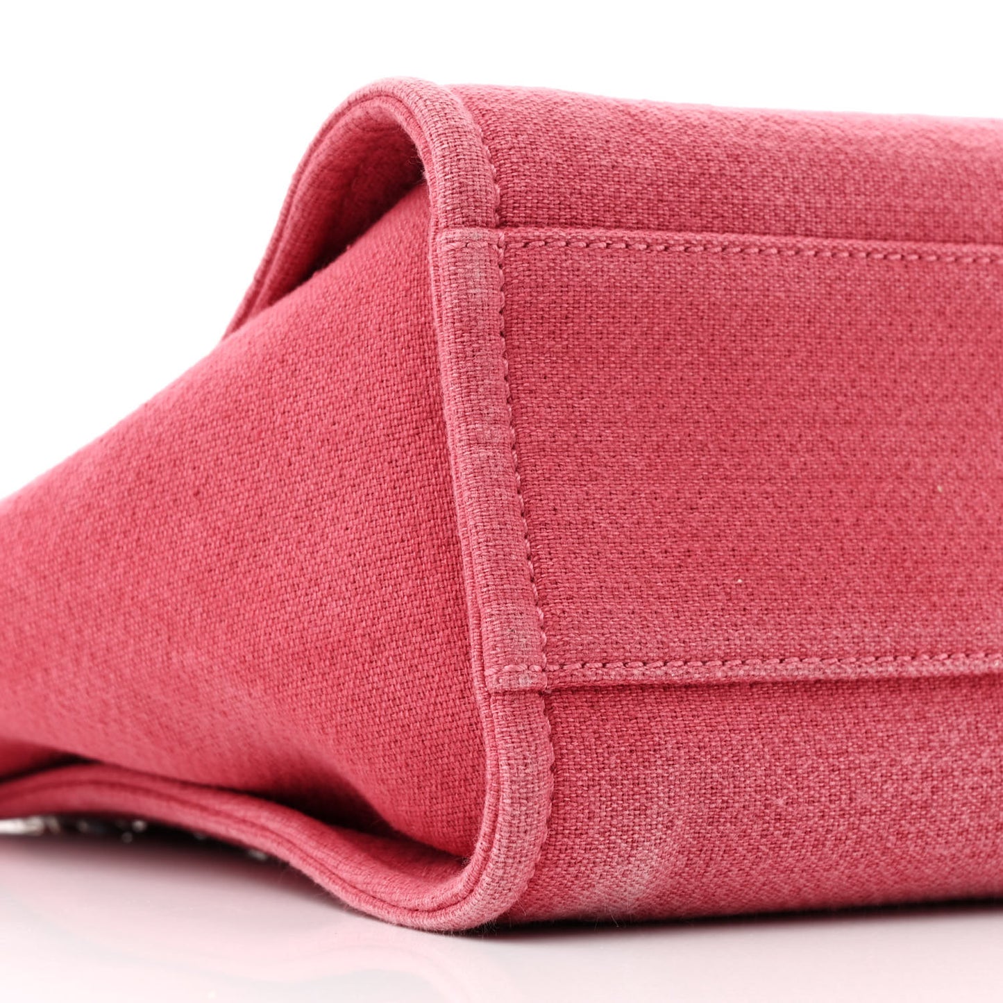 Canvas Small Deauville Tote Red