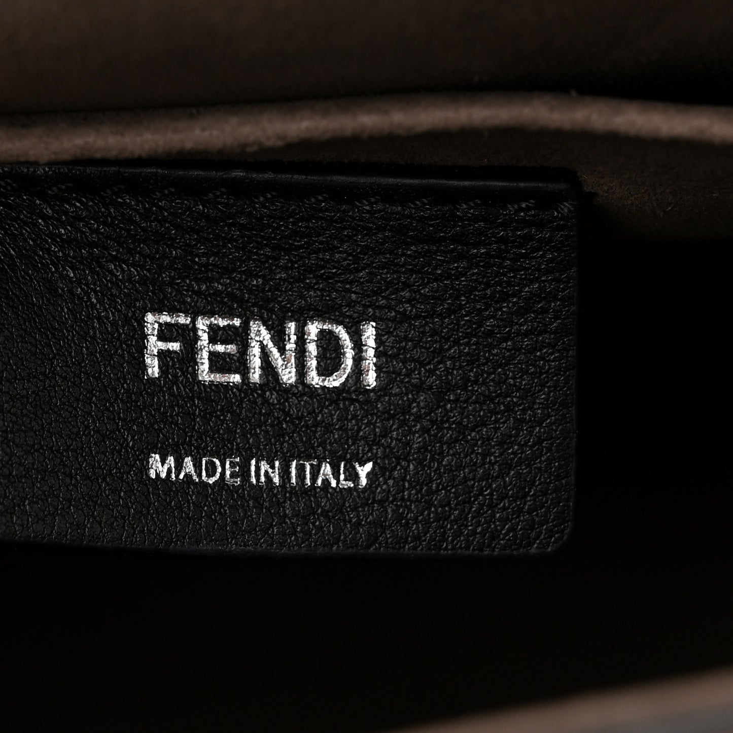 Vitello Century F is Fendi Whipstitch Threads FF Embossed Kan I Shoulder Bag Amido Fiamma