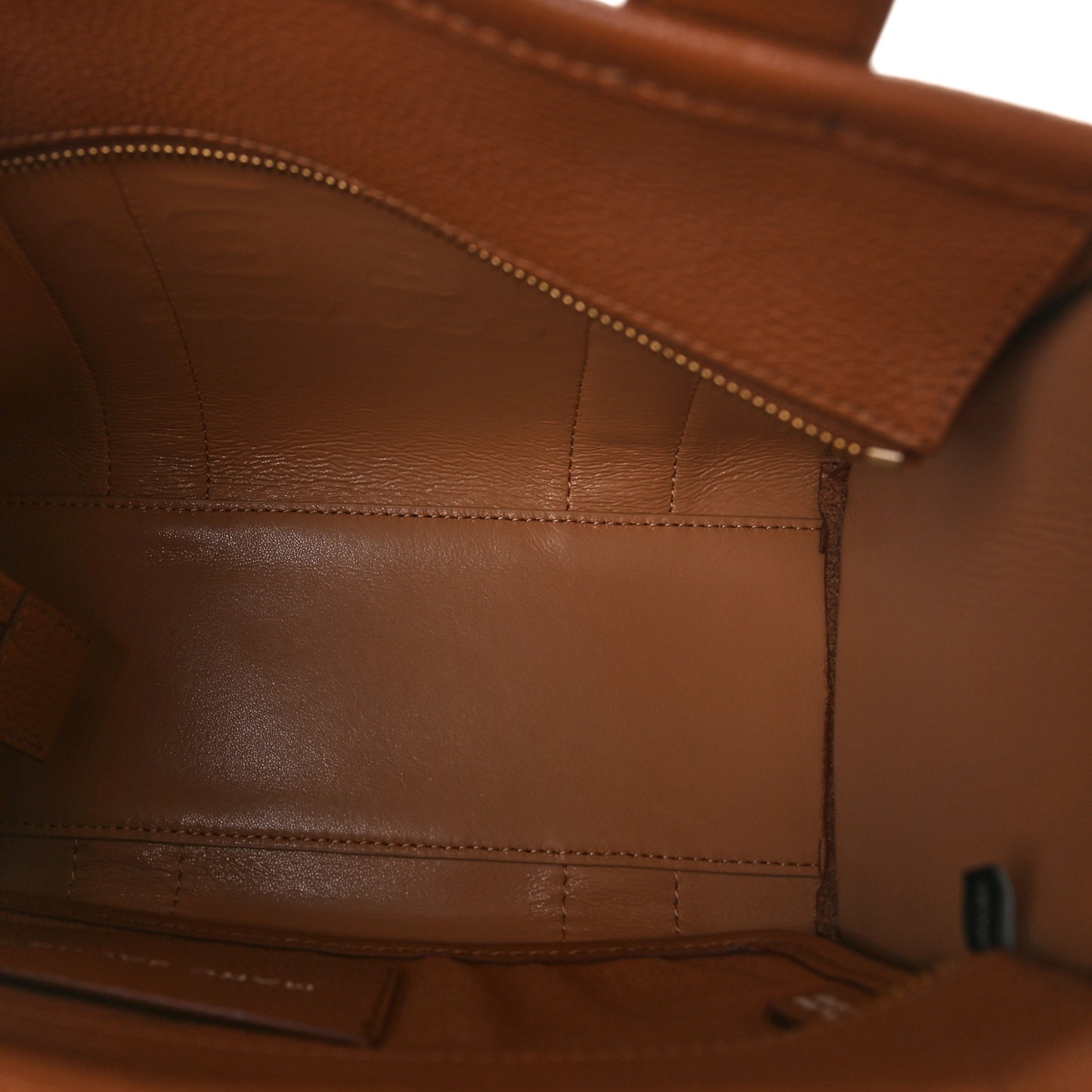 Grained Calfskin Mini The Tote Bag Argan Oil